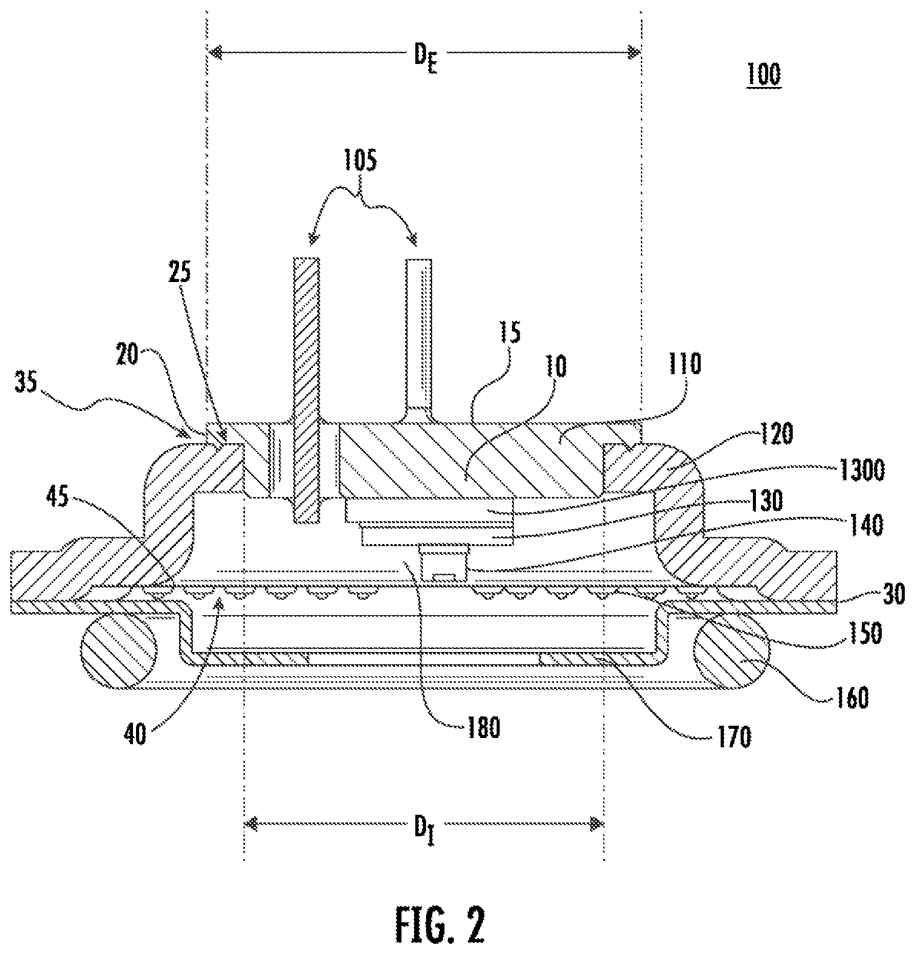 Patent US12313487 Figure 2 – Pressure sensors and methods of manufacturing a pressure sensor