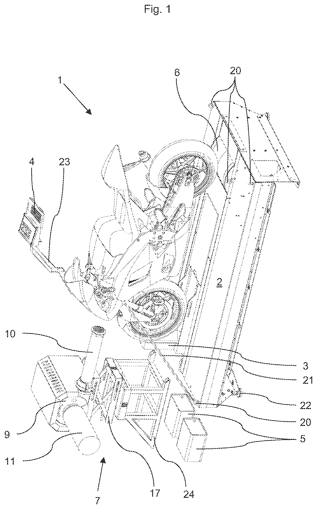 Patent US12313498 Figure 1 – Chassis dynamometer