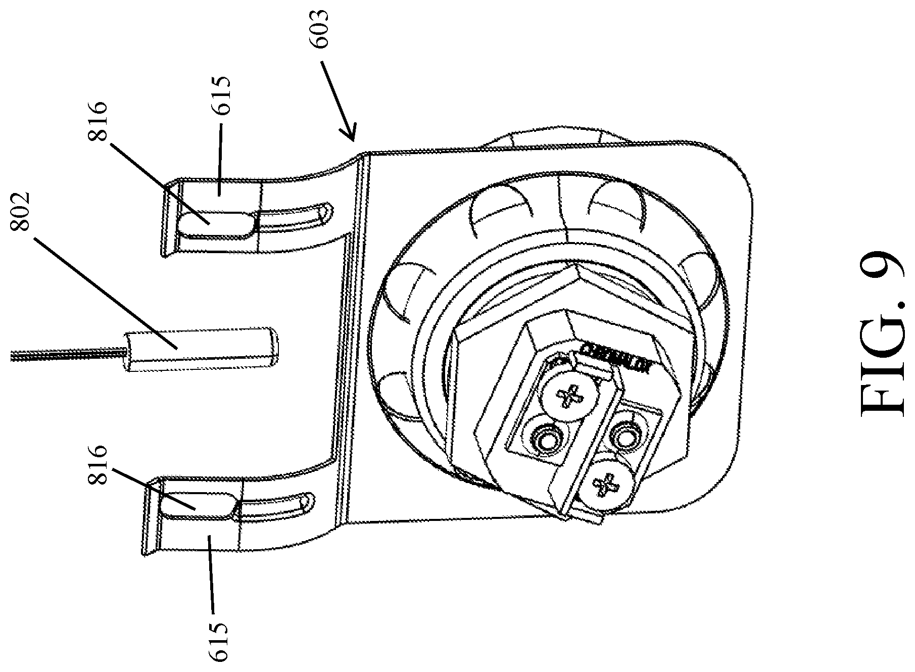Patent US12313499 Figure 9 – Water heater with an integrated leak detection system