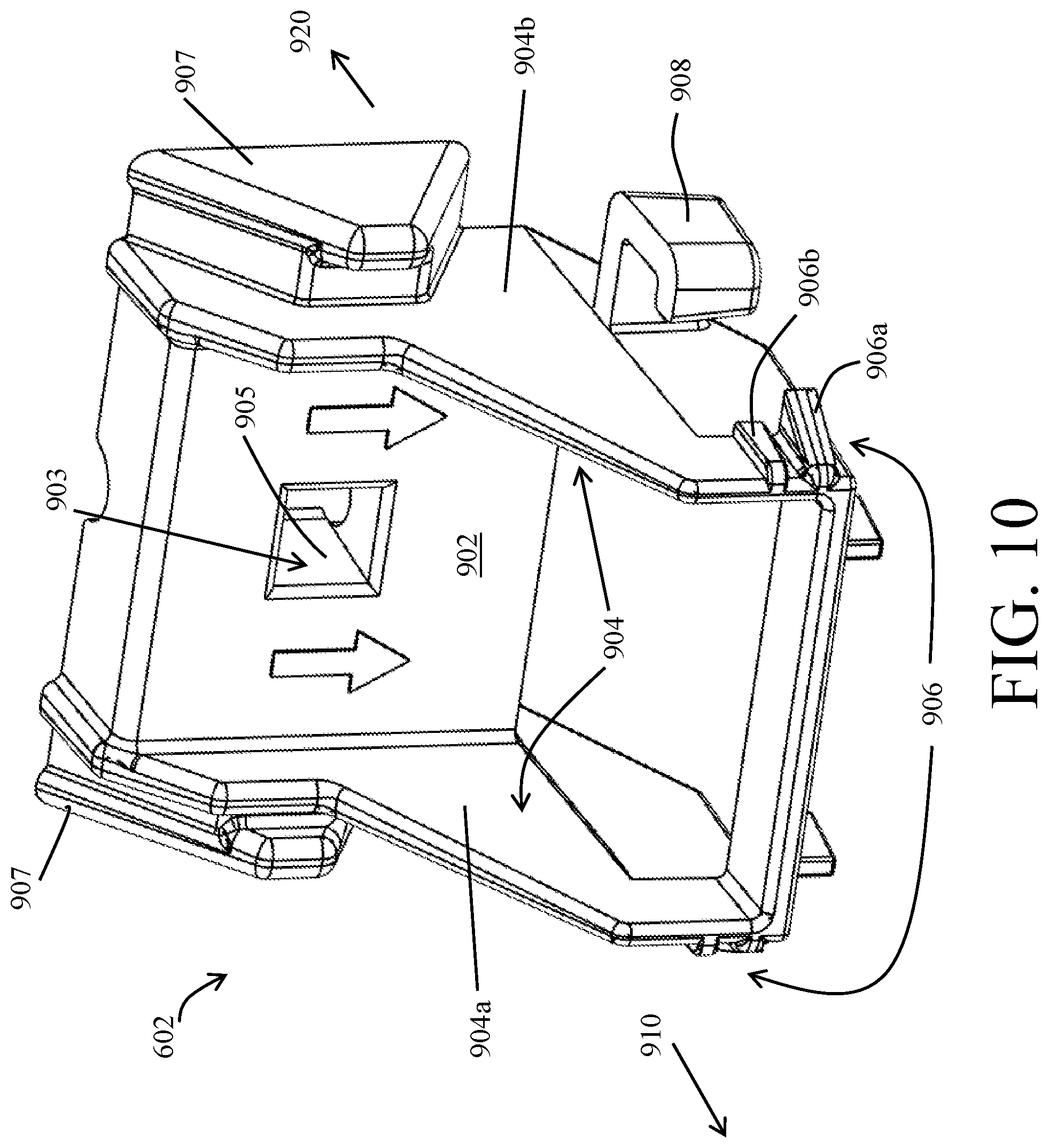 Patent US12313499 Figure 10 – Water heater with an integrated leak detection system