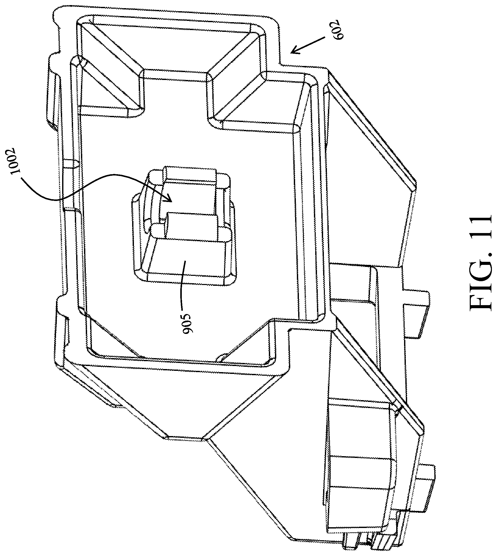 Patent US12313499 Figure 11 – Water heater with an integrated leak detection system