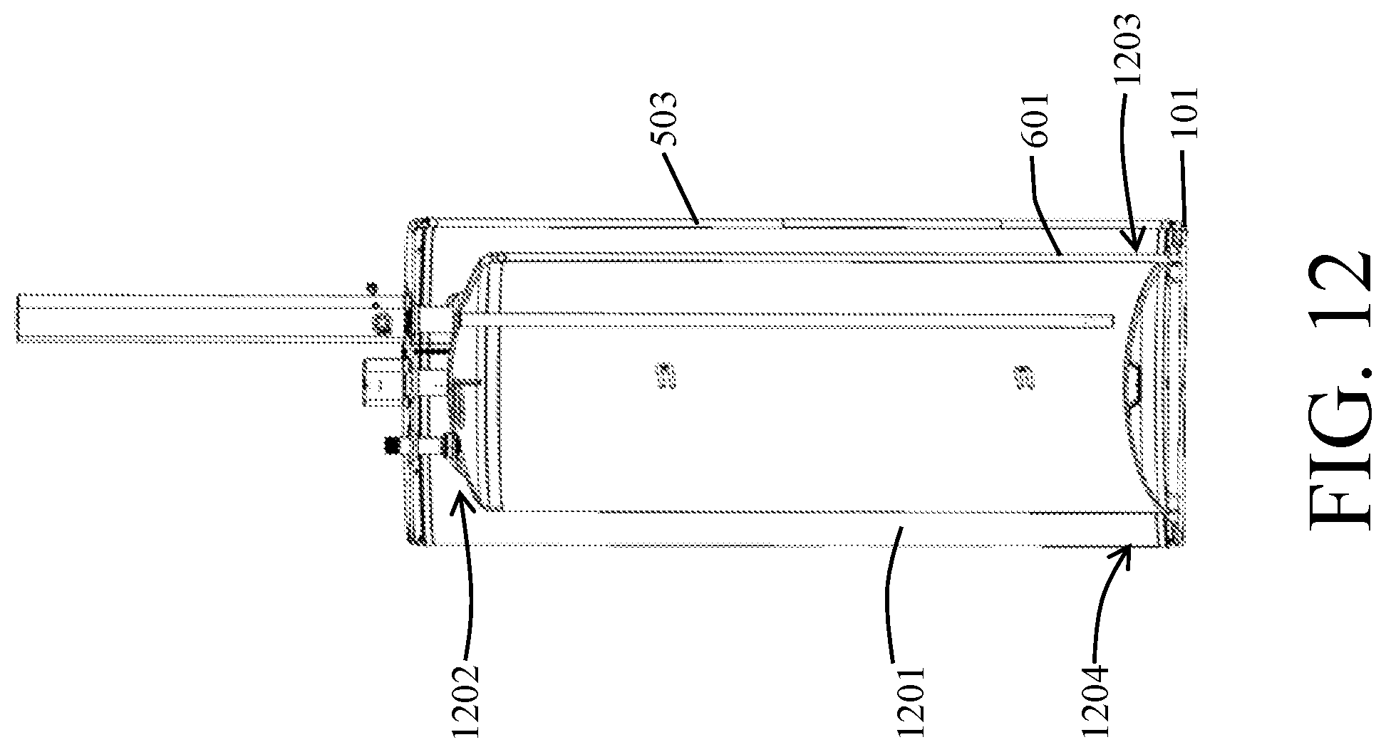 Patent US12313499 Figure 12 – Water heater with an integrated leak detection system