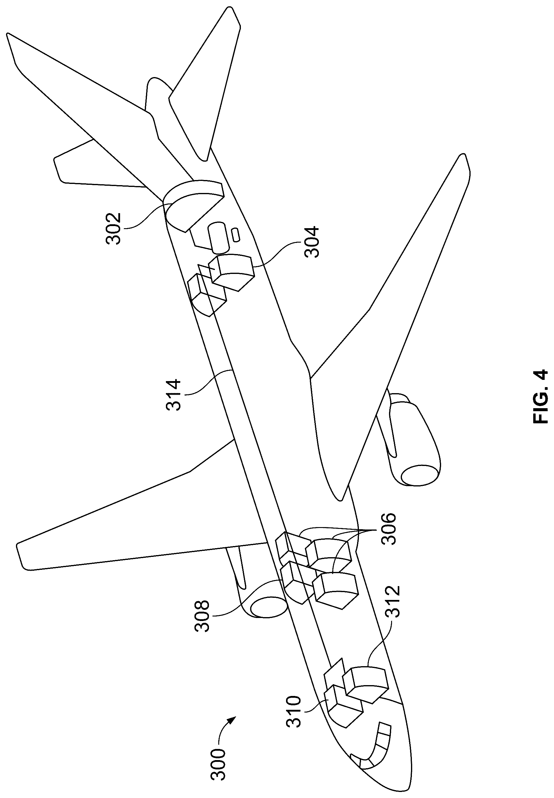 Patent US12313502 Figure 3 – Water leak detection systems and methods for an internal cabin of an aircraft