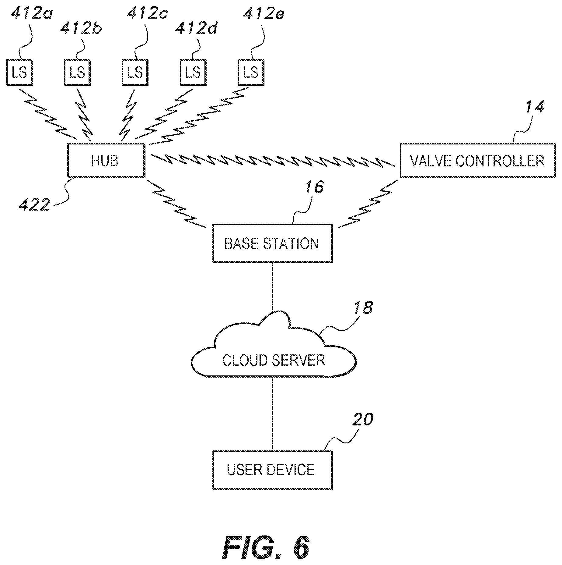 Patent US12313503 Figure 5 – System and method for wireless water leak detection