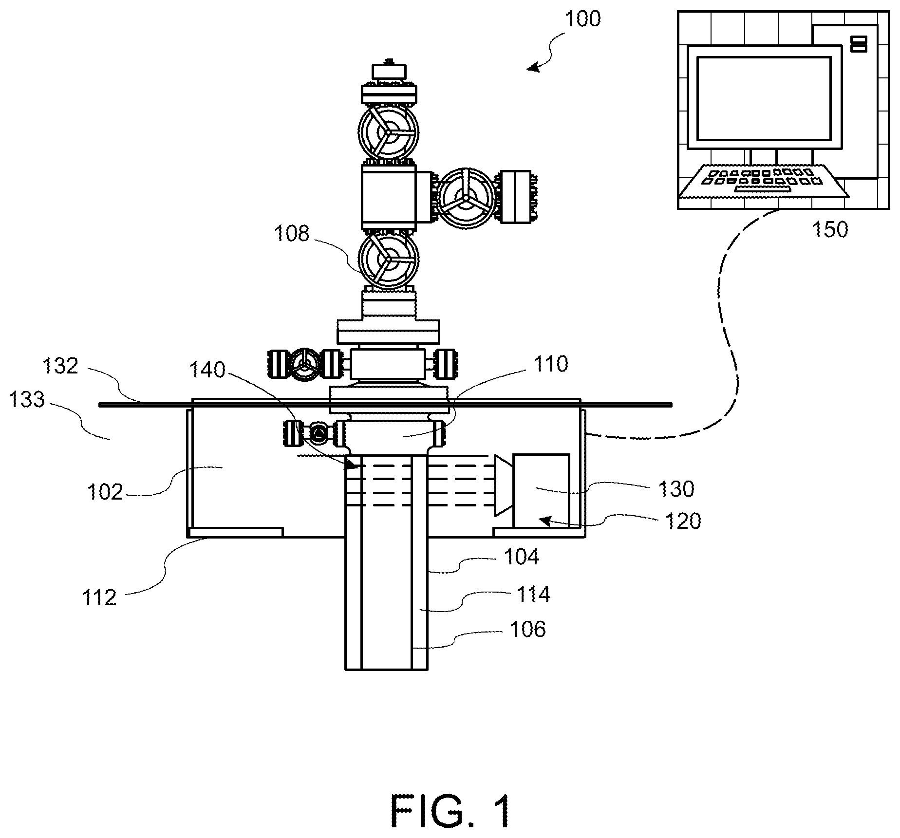 Patent US12313571 — Wellhead landing base inspection utilizing x-rays — Figure 1