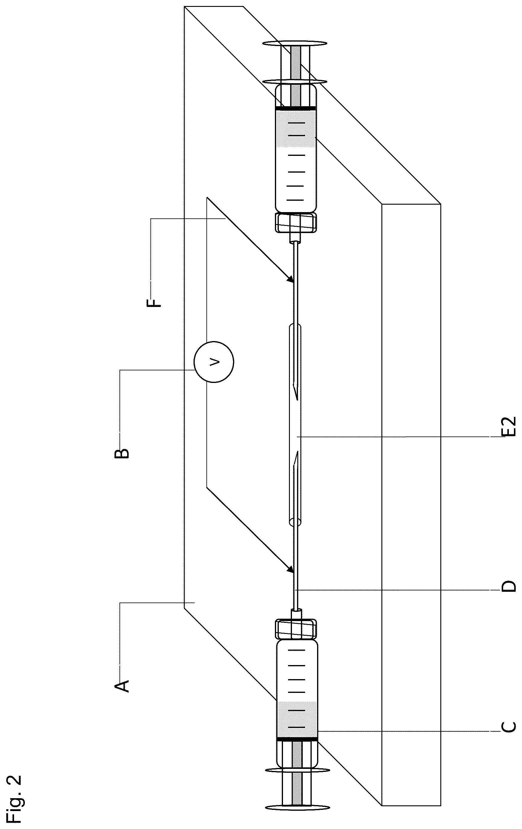 Patent US12313582 Figure 2 – Device for testing electrical and/or electrochemical properties in a 10 cubic centimeter or less test cell