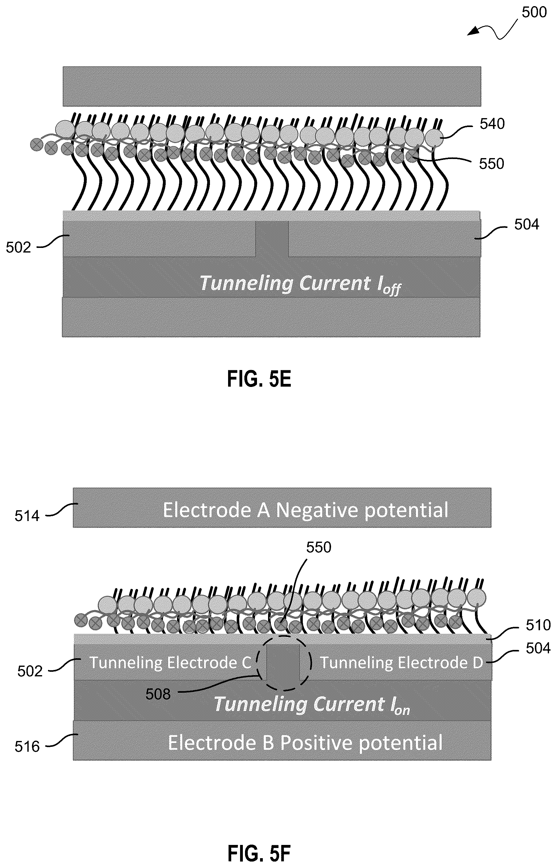 Patent US12313584 Figure 8 – Electric field-assisted junctions for sequencing