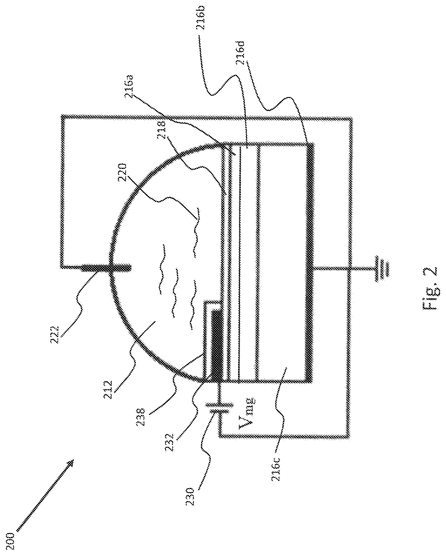 Patent US12313585 Figure 2 – Electronic sensor for use in solution content analysis and method for operating the same
