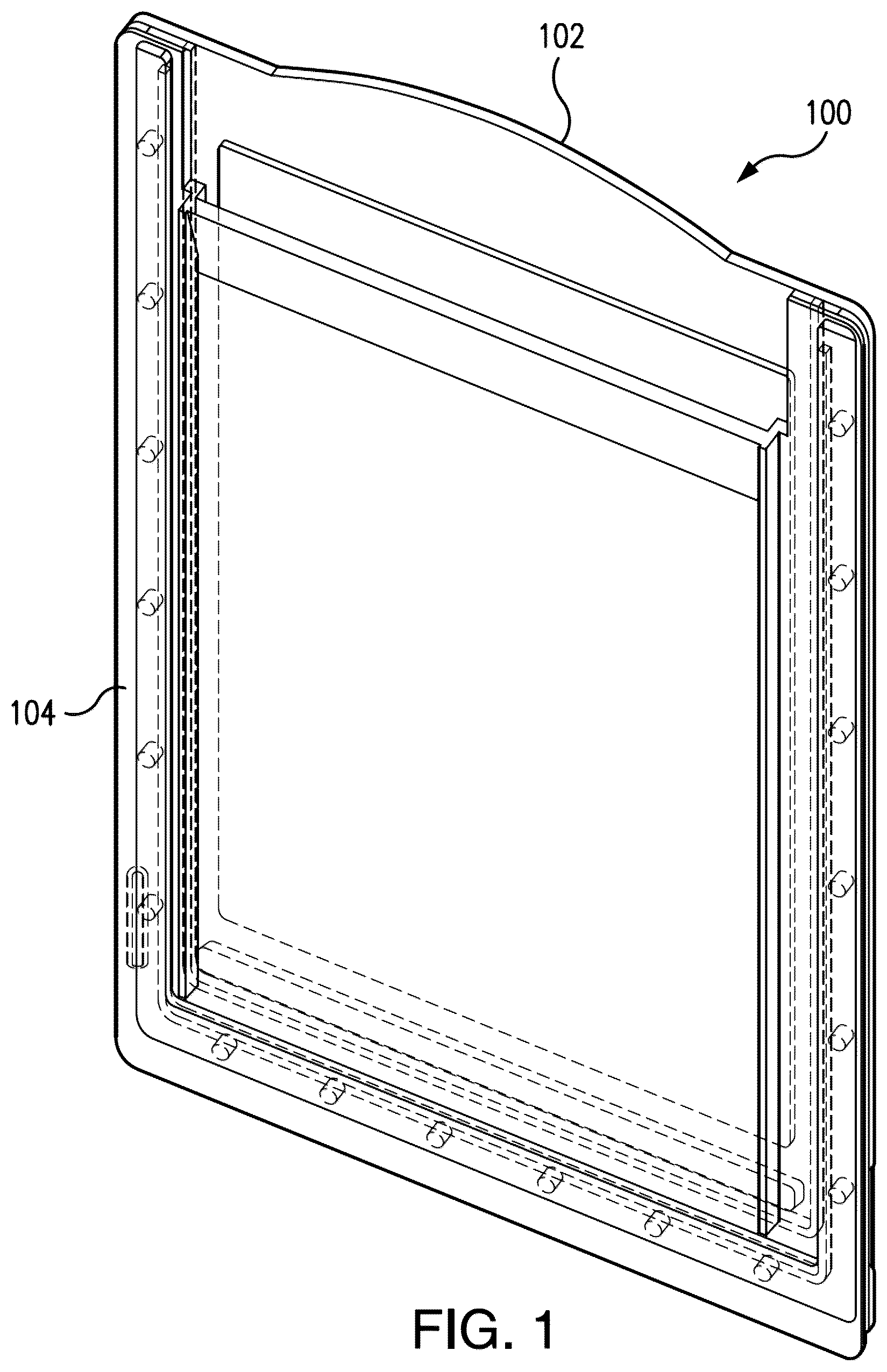 Patent US12313587 Figure 1 – Electrophoresis gel cassette and comb