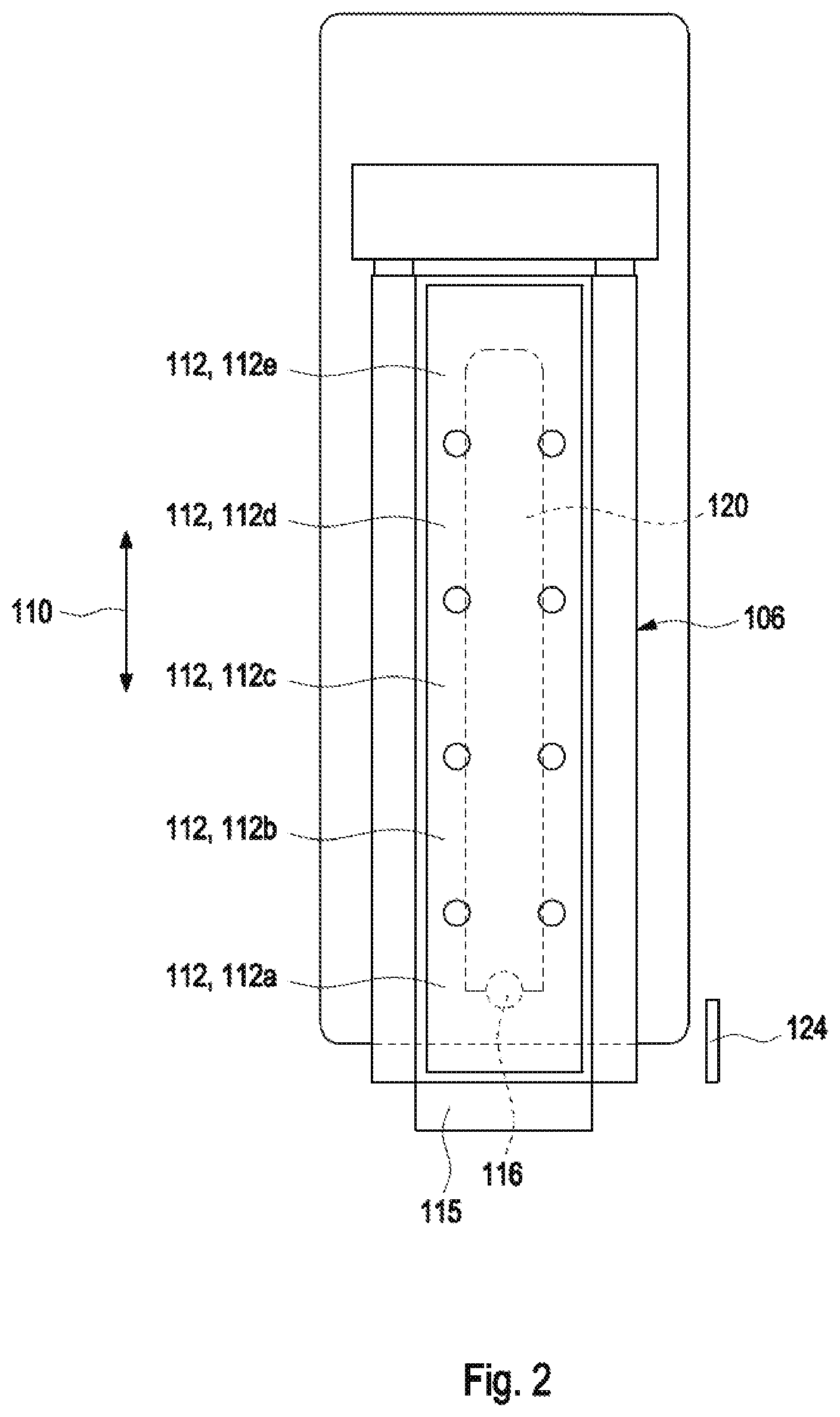 Patent US12313643 Figure 2 – Reagent drawer and associated detector mounted to a slider capable of extending from an automatic analyzer housing