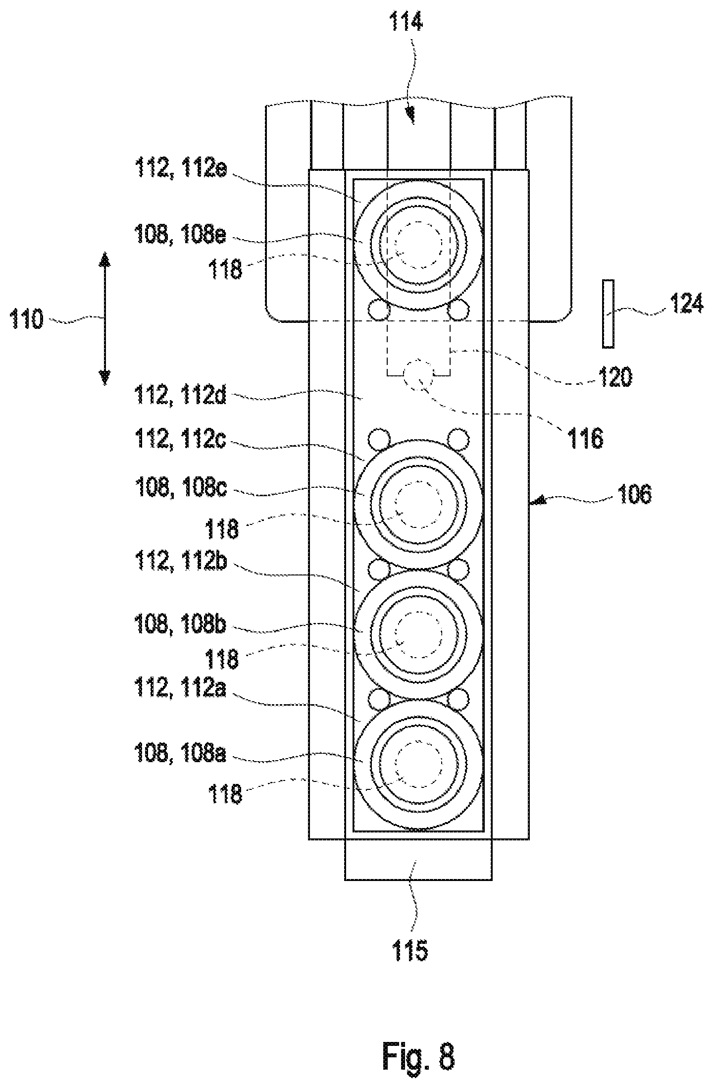 Patent US12313643 Figure 7 – Reagent drawer and associated detector mounted to a slider capable of extending from an automatic analyzer housing