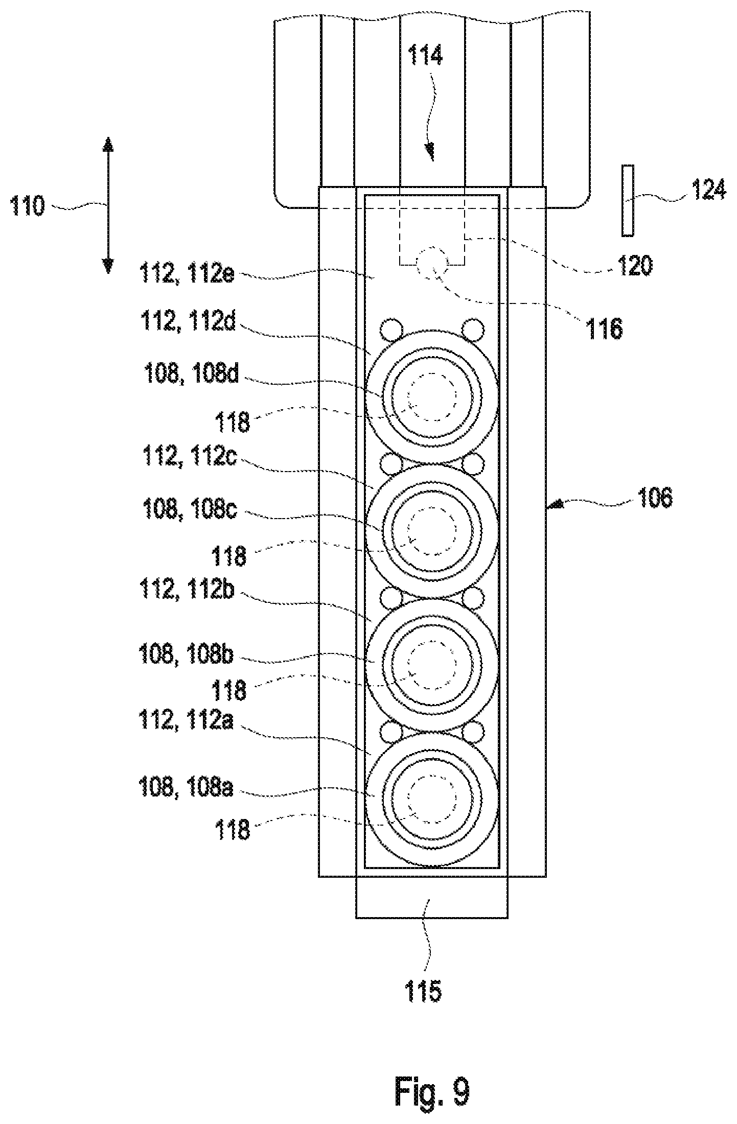 Patent US12313643 Figure 8 – Reagent drawer and associated detector mounted to a slider capable of extending from an automatic analyzer housing