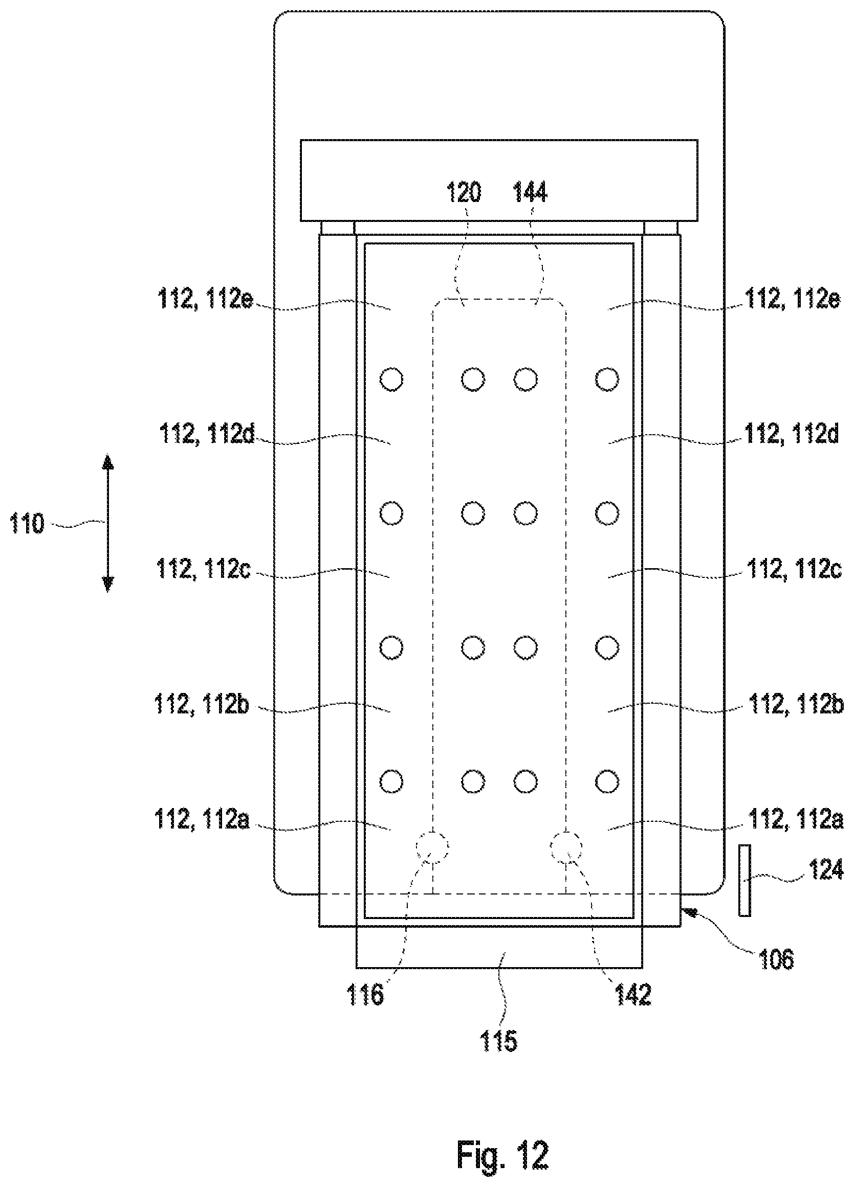 Patent US12313643 Figure 10 – Reagent drawer and associated detector mounted to a slider capable of extending from an automatic analyzer housing