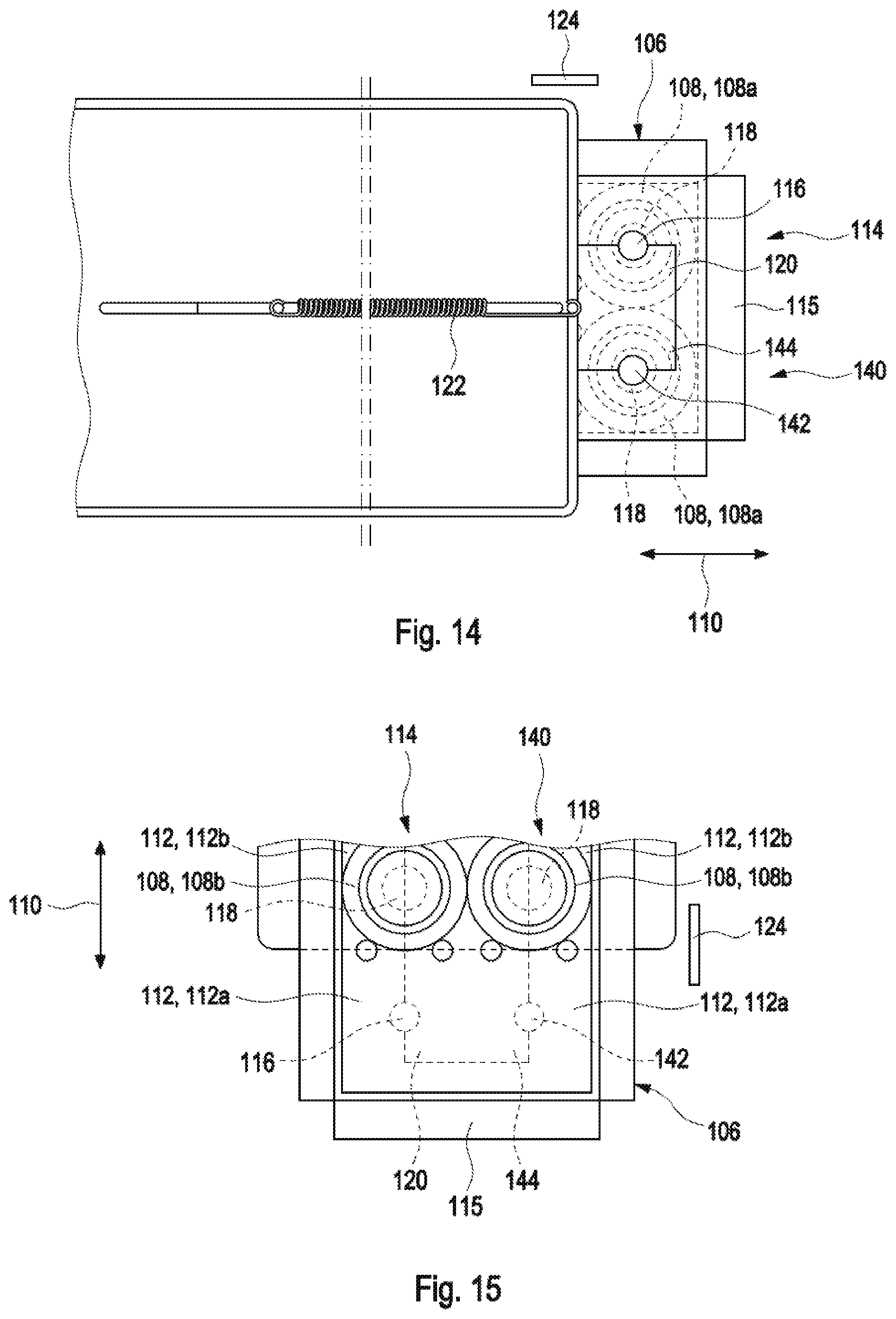 Patent US12313643 Figure 12 – Reagent drawer and associated detector mounted to a slider capable of extending from an automatic analyzer housing