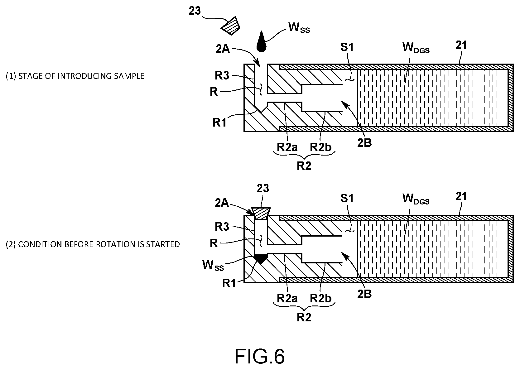 Patent US12313645 Figure 6 – Measurement cell and centrifugal sedimentation-type particle-size distribution measuring device using said measurement cell