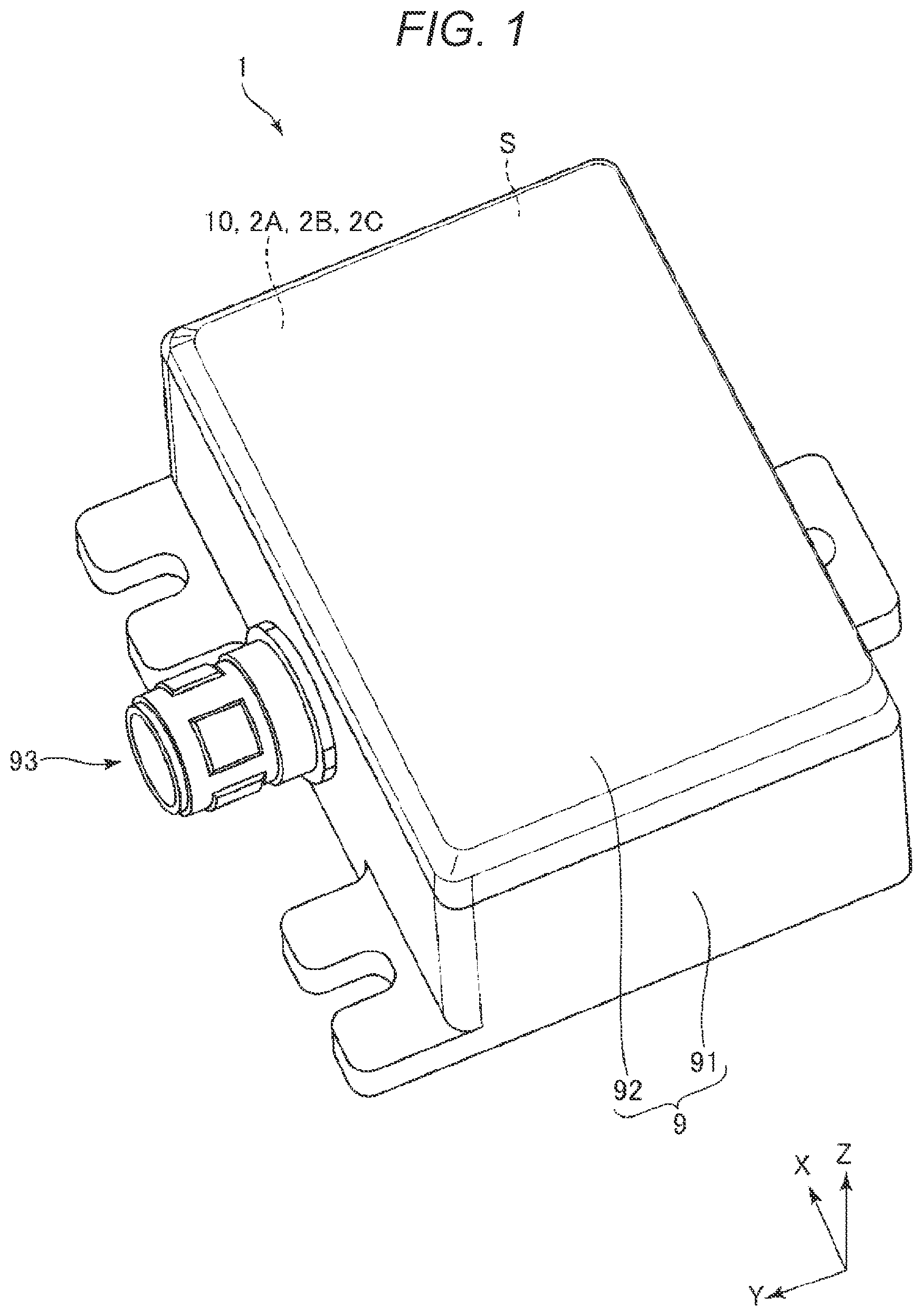 Patent US12313647 — Sensor unit, electronic apparatus, and moving object — Figure 1
