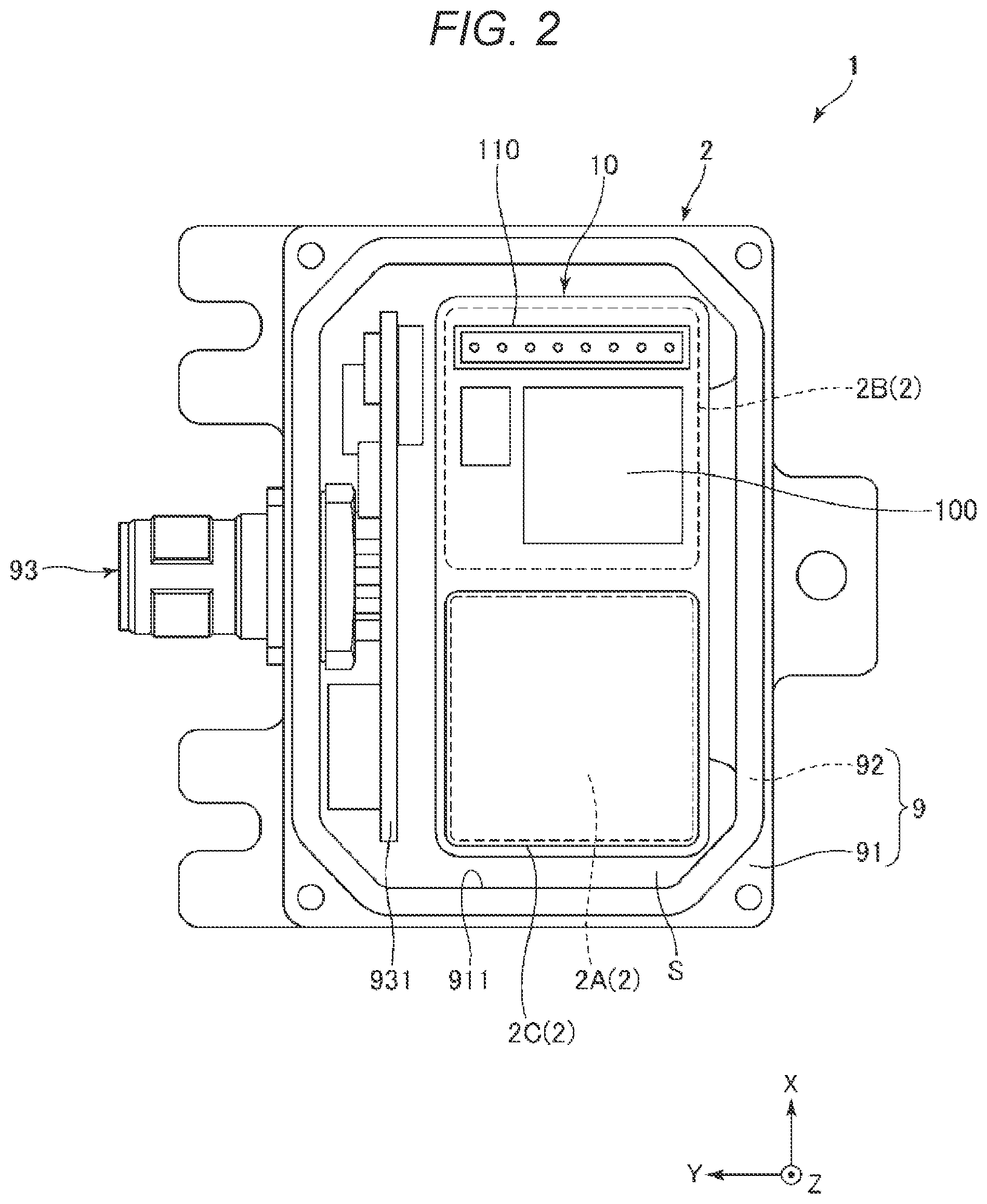 Patent US12313647 Figure 2 – Sensor unit, electronic apparatus, and moving object