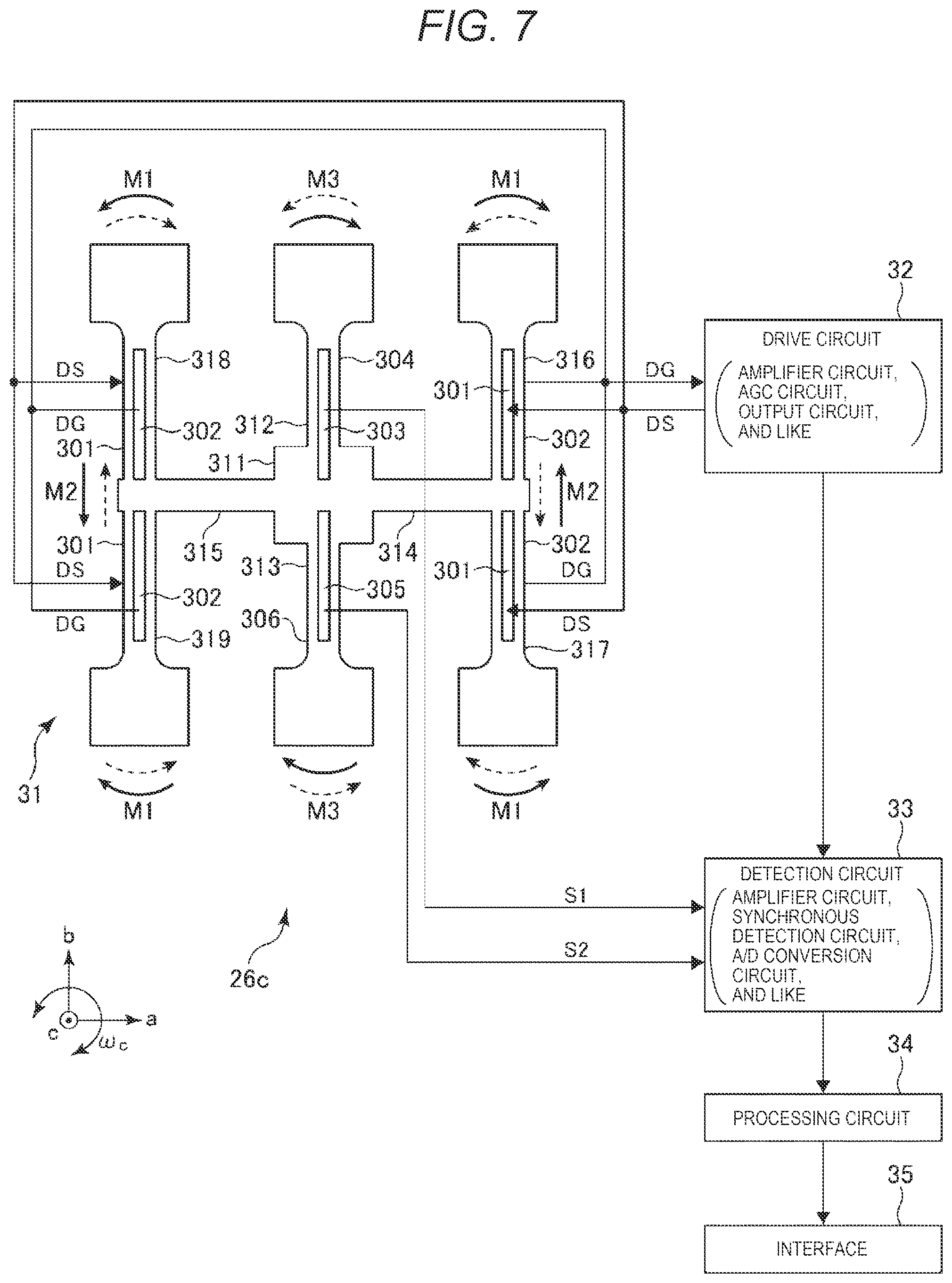 Patent US12313647 Figure 6 – Sensor unit, electronic apparatus, and moving object