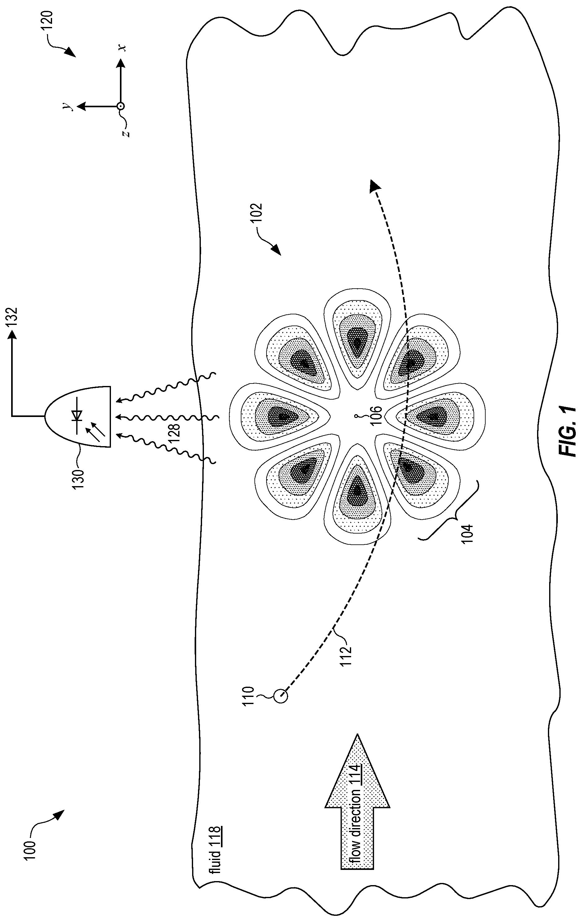 Patent US12313648 Figure 1 – Structured-light velocimeter and velocimetry method