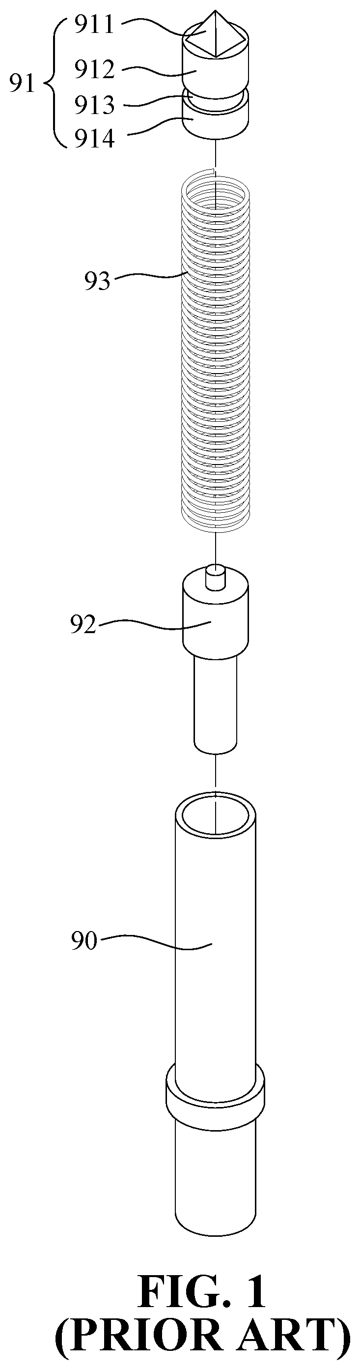 Patent US12313651 Figure 1 – Probe joint and spring probe comprising the same