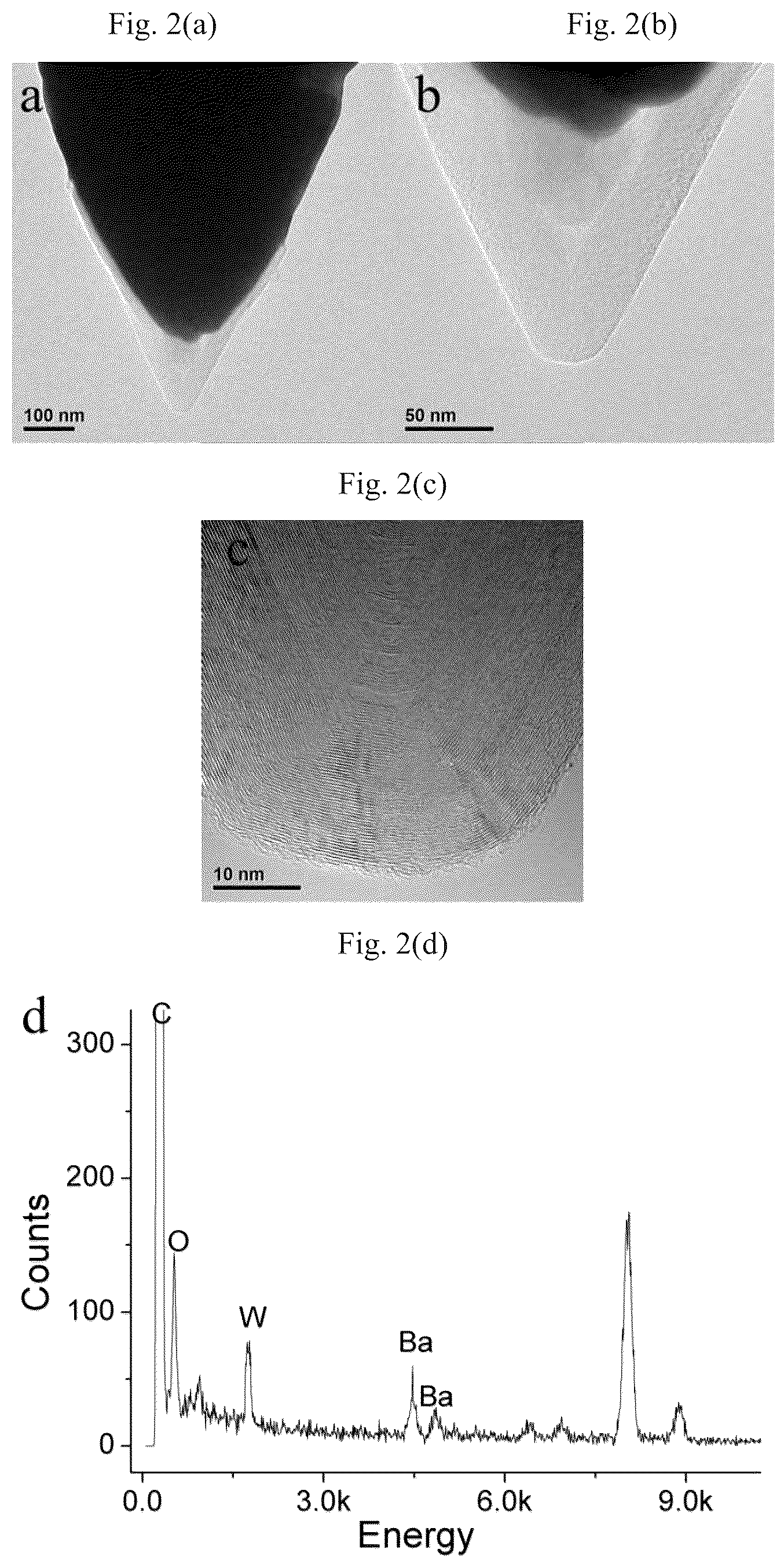 Patent US12313653 Figure 2 – Carbon nanomaterial functionalized needle tip modified with low work function material and preparation method thereof