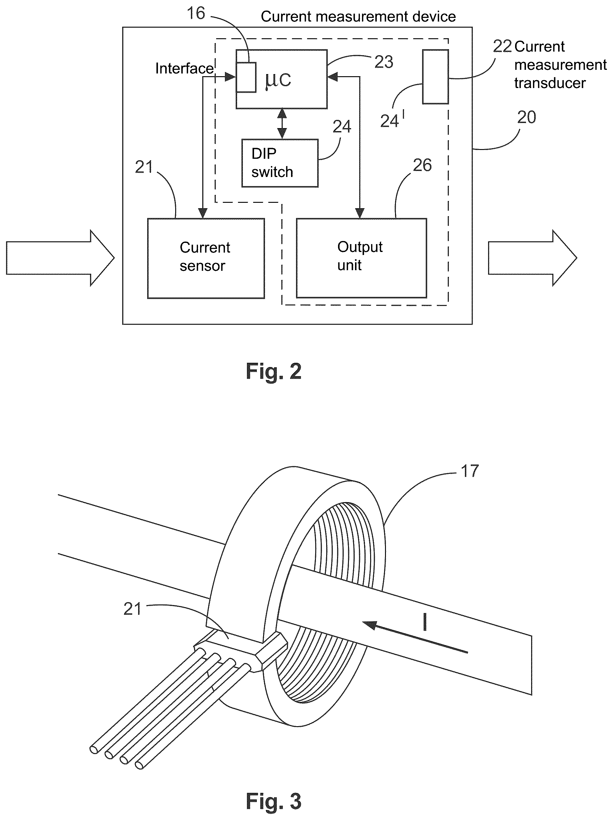 Patent US12313658 Figure 2 – Current measurement apparatus for measurement value acquisition, current sensor, and current measurement transducer