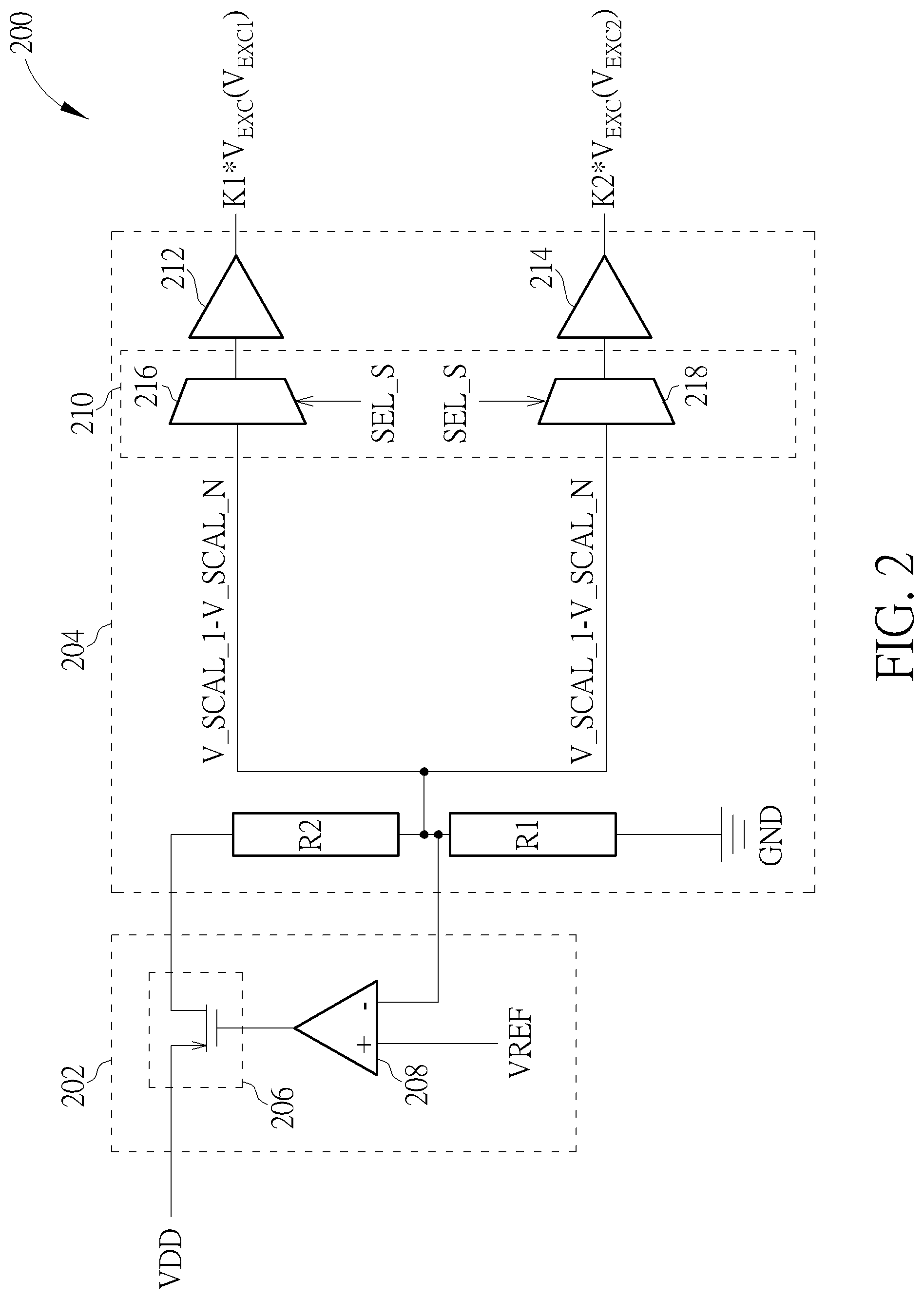 Patent US12313664 Figure 2 – Capacitance measurement circuit