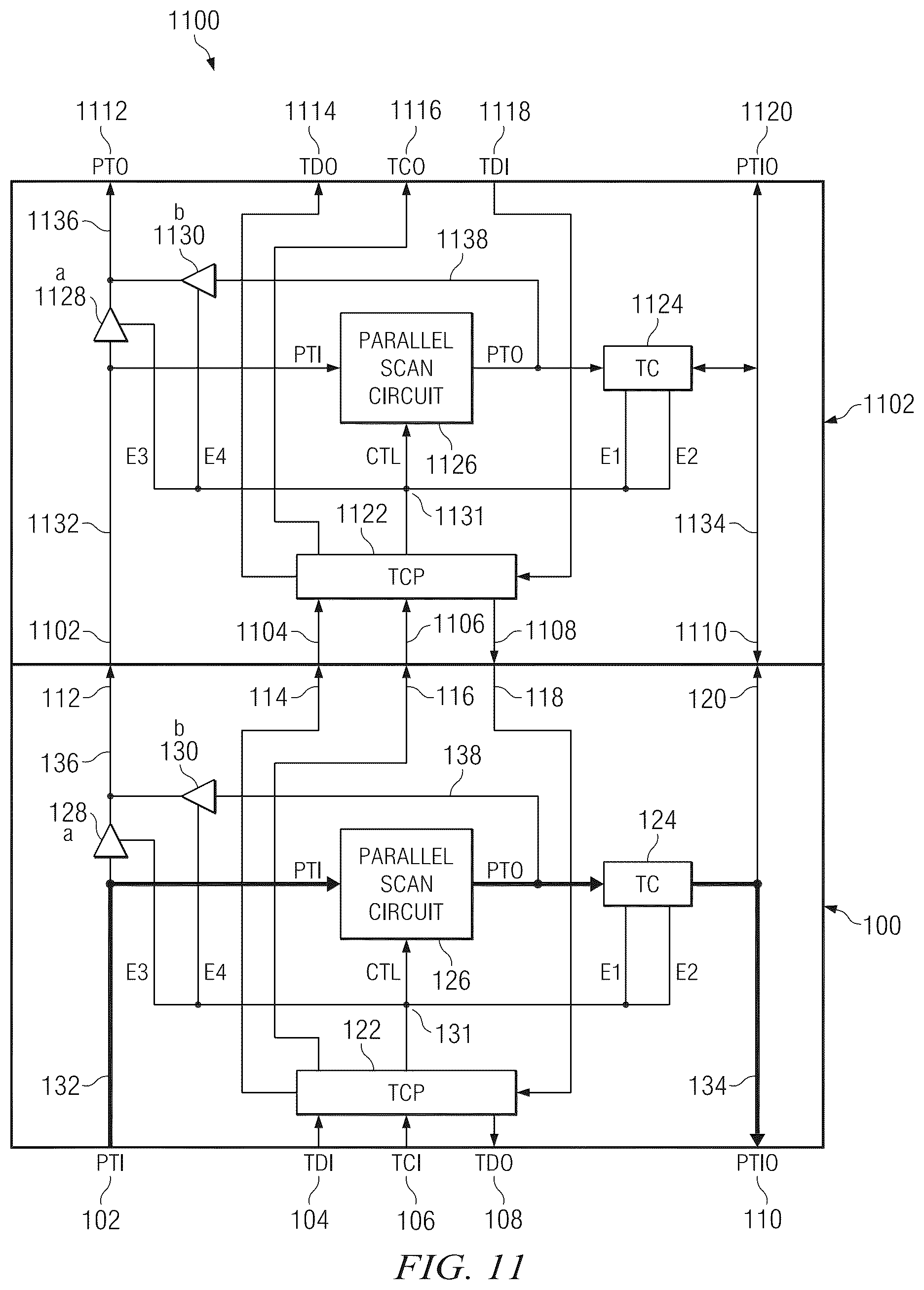 Patent US12313667 Figure 6 – Integrated circuit die test architecture
