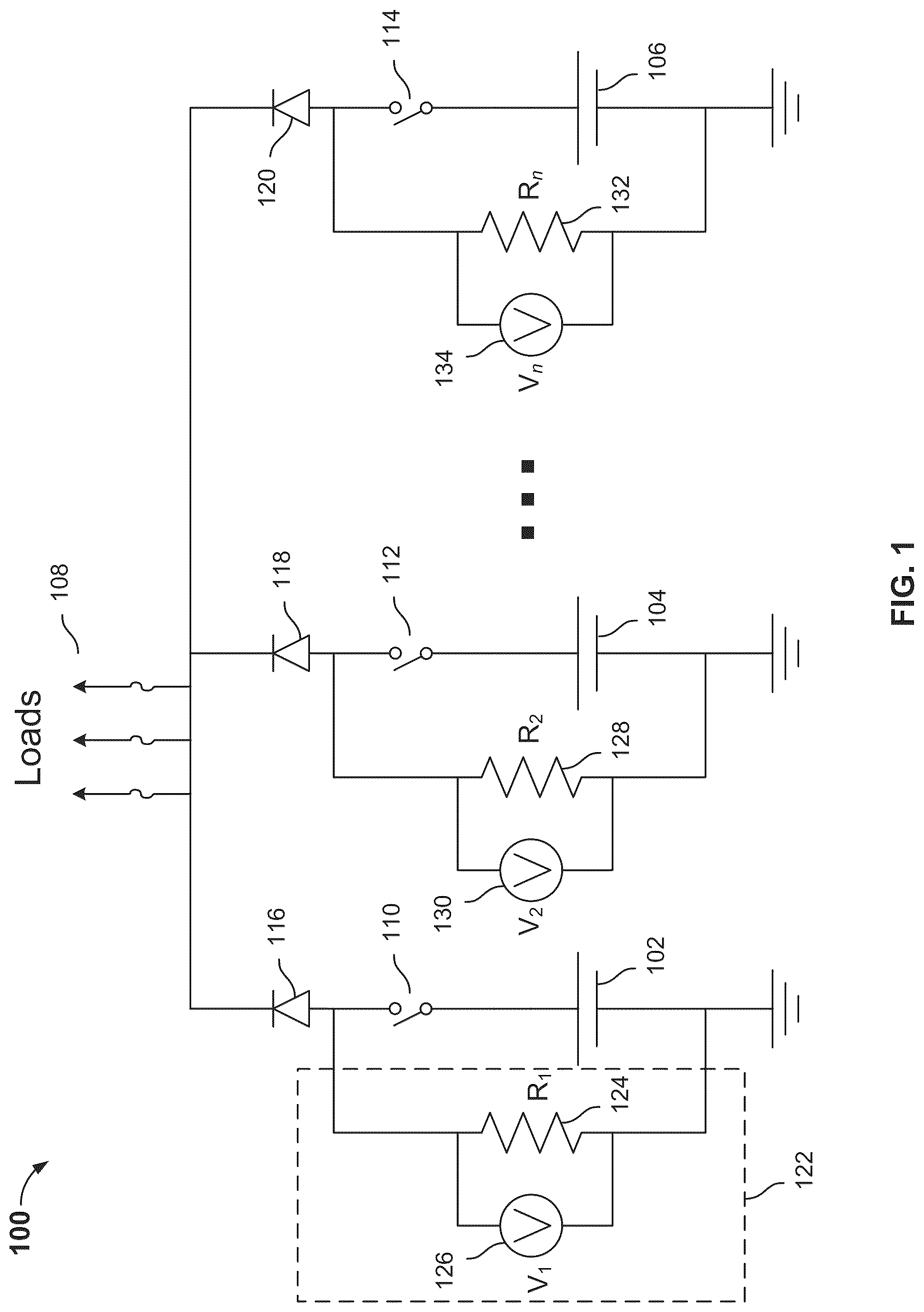 Patent US12313668 Figure 1 – Battery diode fault monitoring