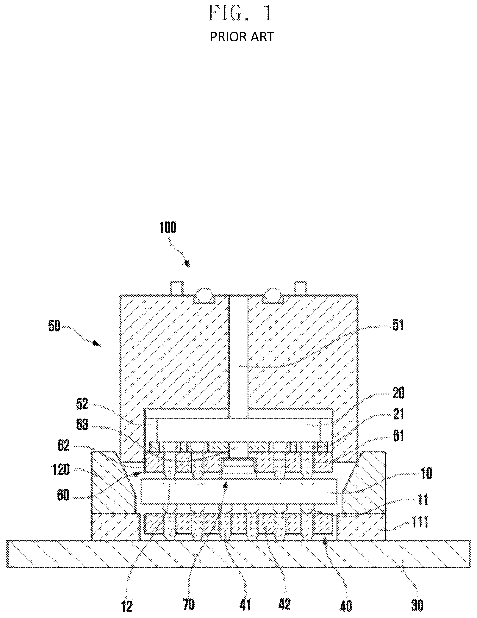 Patent US12313678 — Test apparatus for a semiconductor package — Figure 1