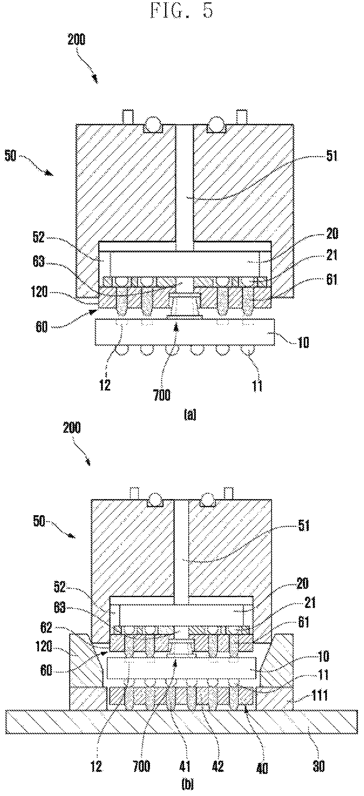 Patent US12313678 Figure 5 – Test apparatus for a semiconductor package