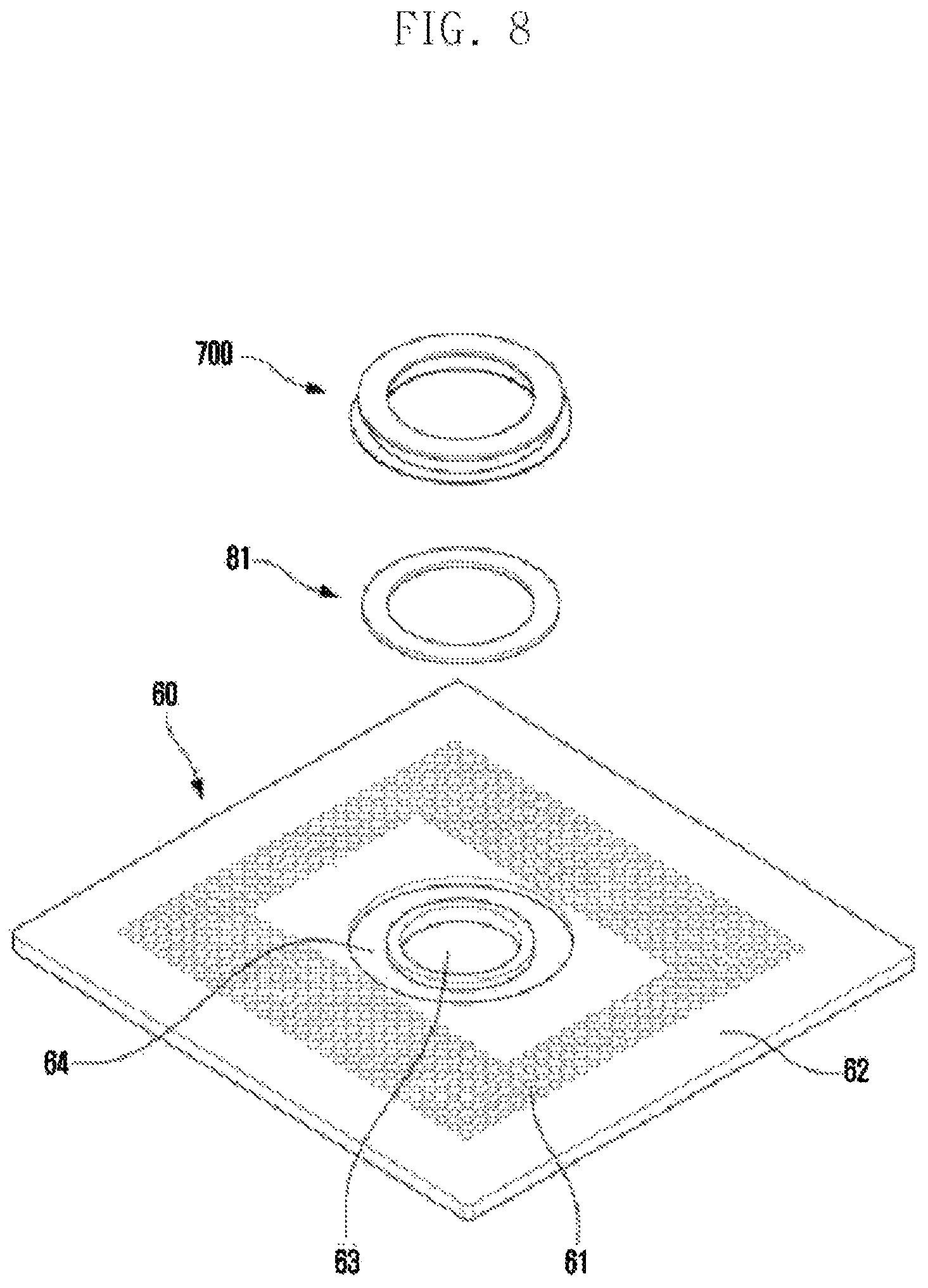 Patent US12313678 Figure 8 – Test apparatus for a semiconductor package
