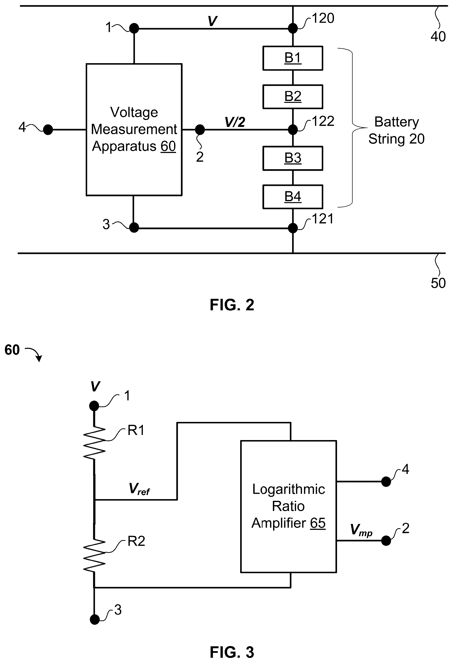 Patent US12313690 Figure 2 – Battery-string midpoint voltage measurement apparatus and method