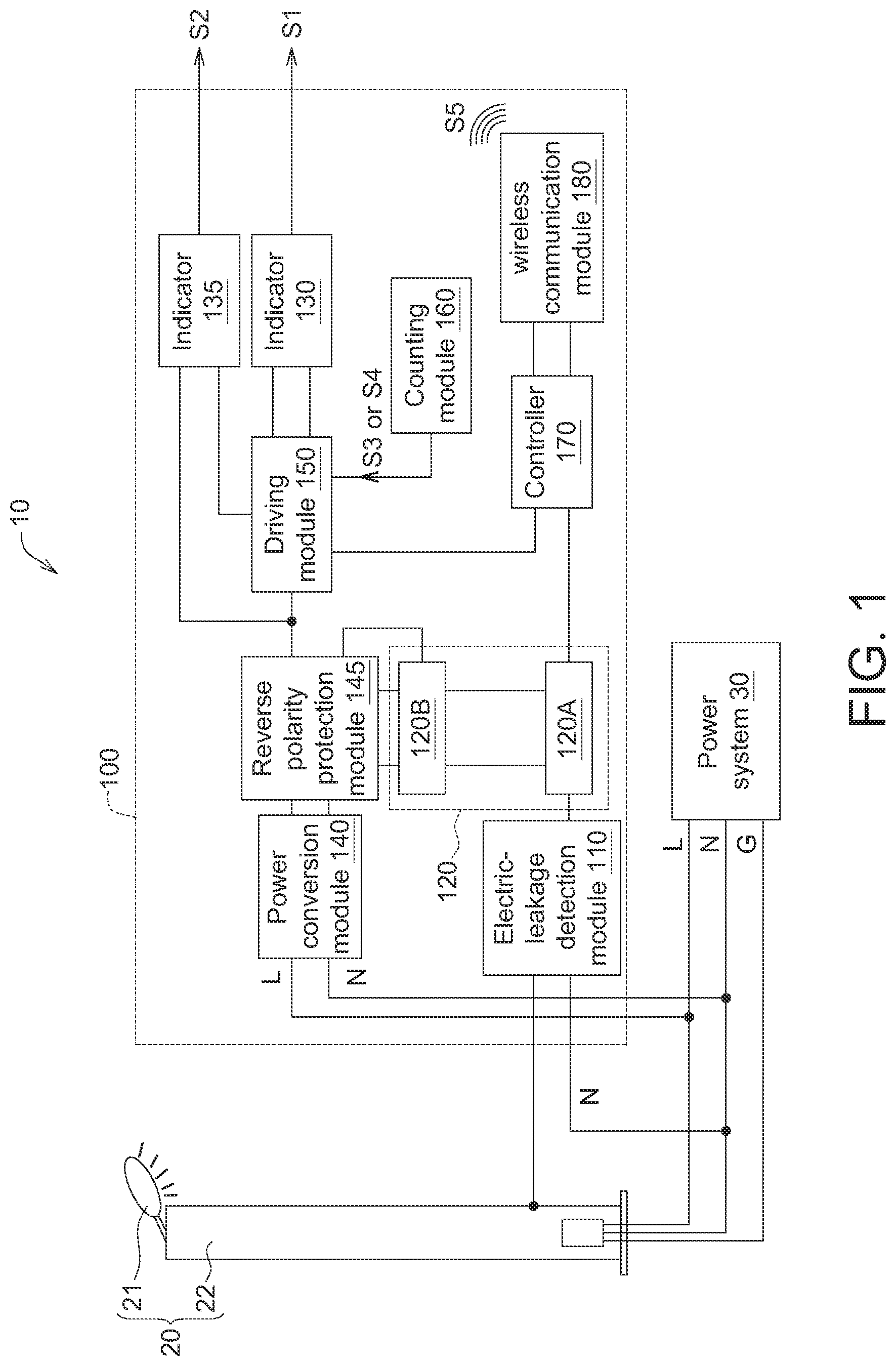 Patent US12313700 Figure 1 – Electric-leakage detection device, electric-leakage detection system using the same, and electric-leakage detection method using the same