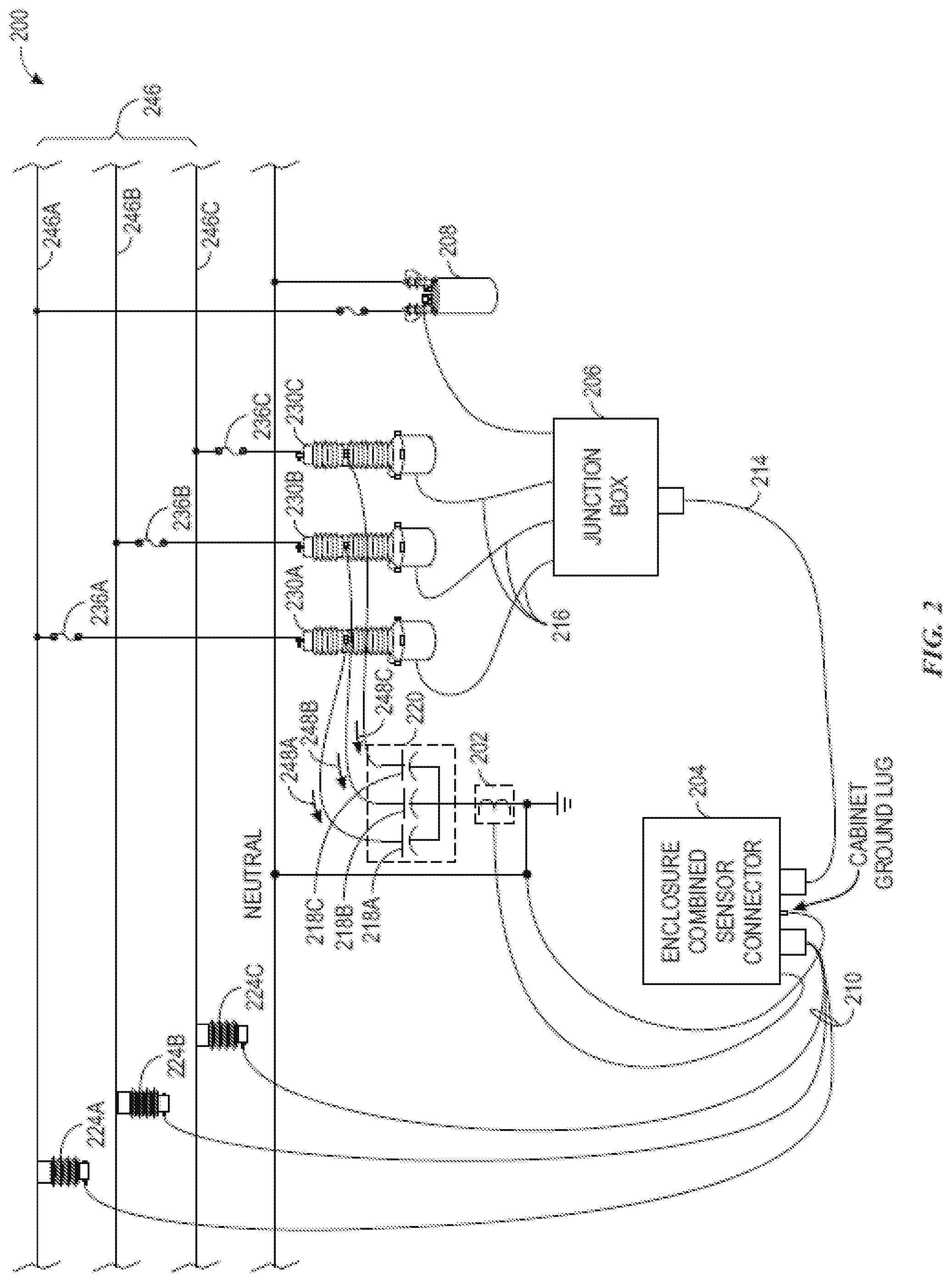 Patent US12313701 Figure 2 – Capacitor bank fault detection and identification