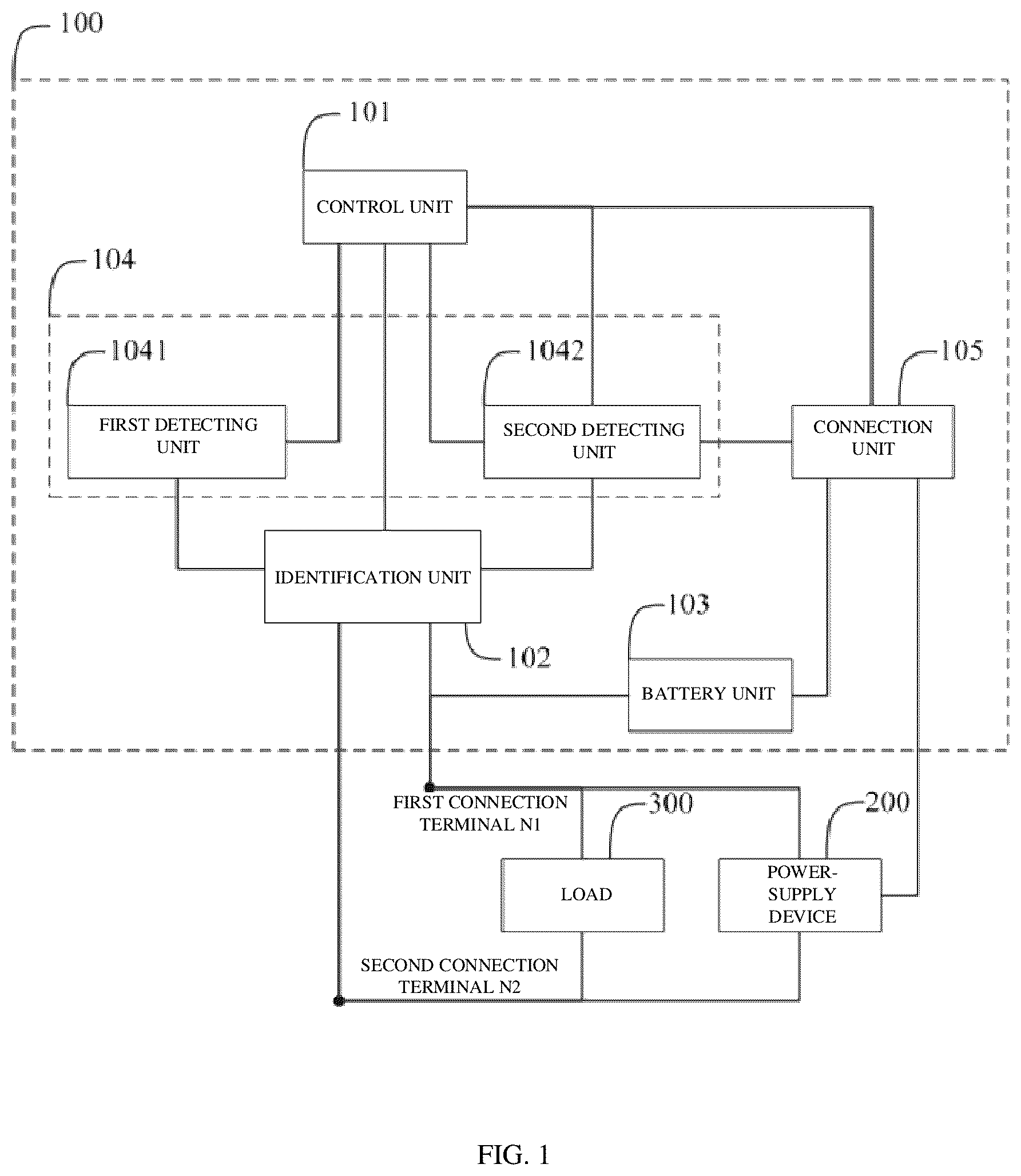 Patent US12313702 Figure 1 – Switch identification circuit and electric device