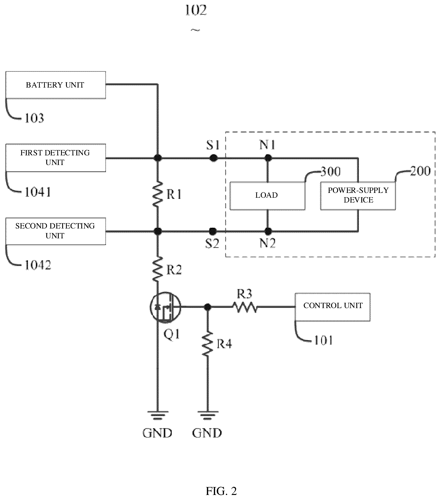 Patent US12313702 Figure 2 – Switch identification circuit and electric device