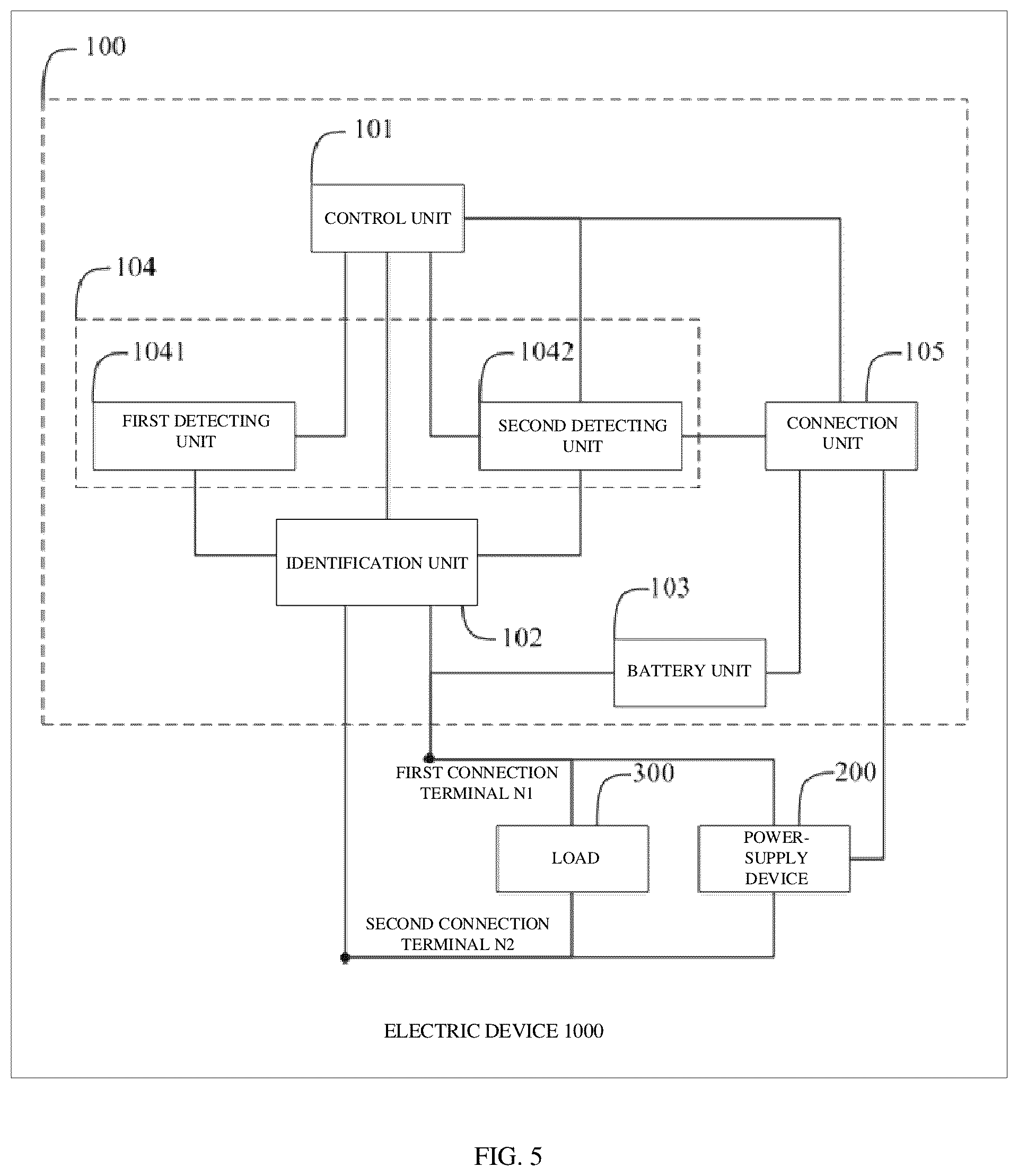 Patent US12313702 Figure 5 – Switch identification circuit and electric device