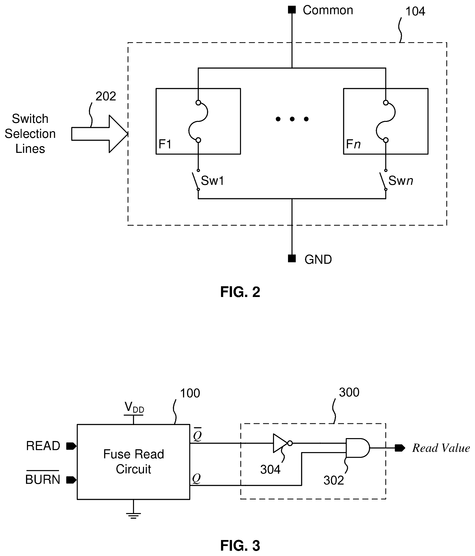 Patent US12313703 Figure 2 – Low-voltage fuse read circuit