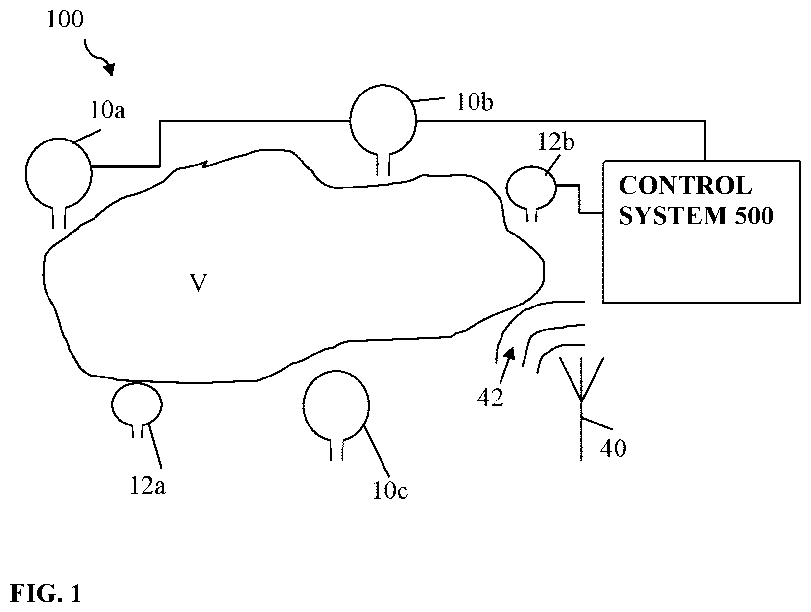 Patent US12313705 Figure 1 – System and method for cancelling a continually varying electromagnetic field in a passenger cabin