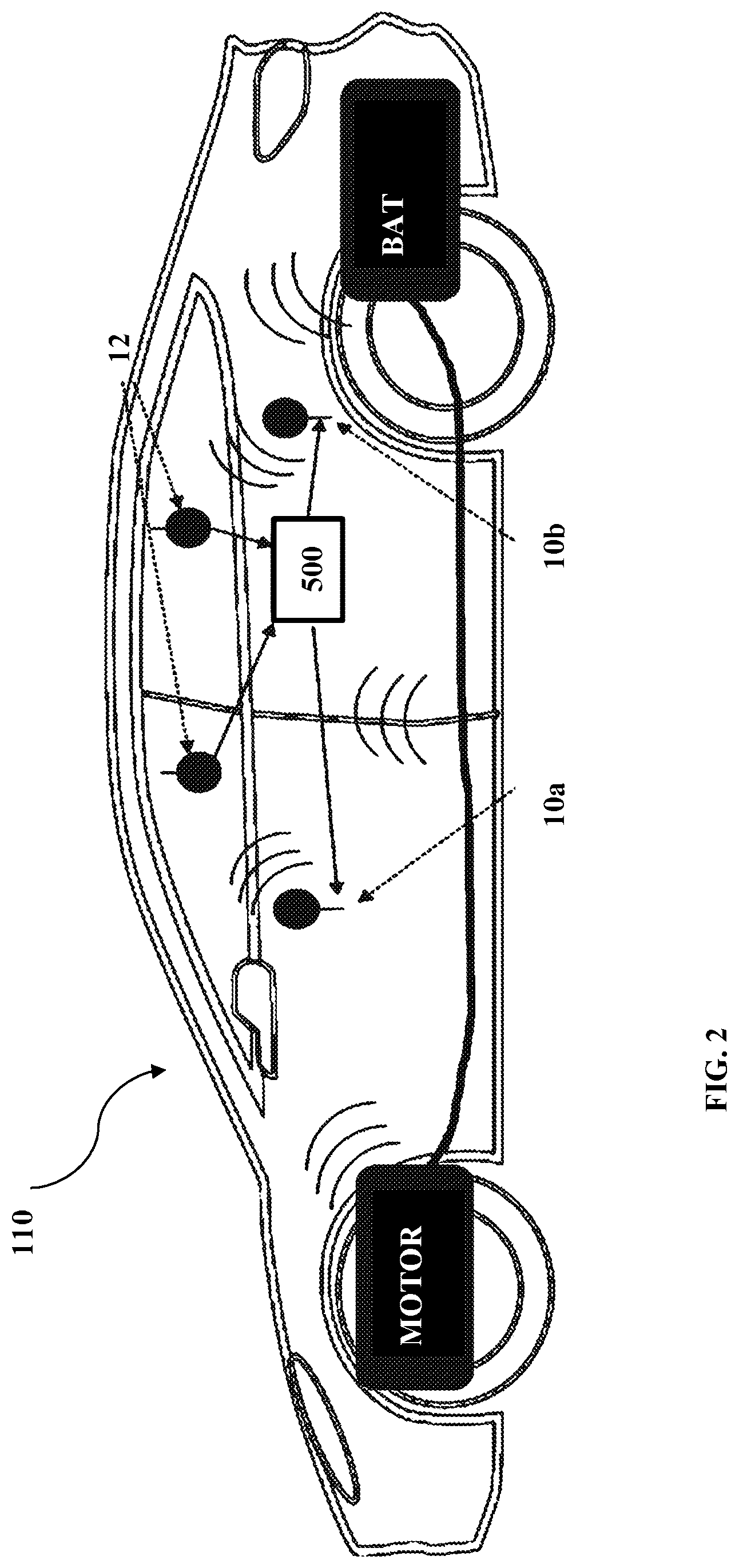 Patent US12313705 Figure 2 – System and method for cancelling a continually varying electromagnetic field in a passenger cabin