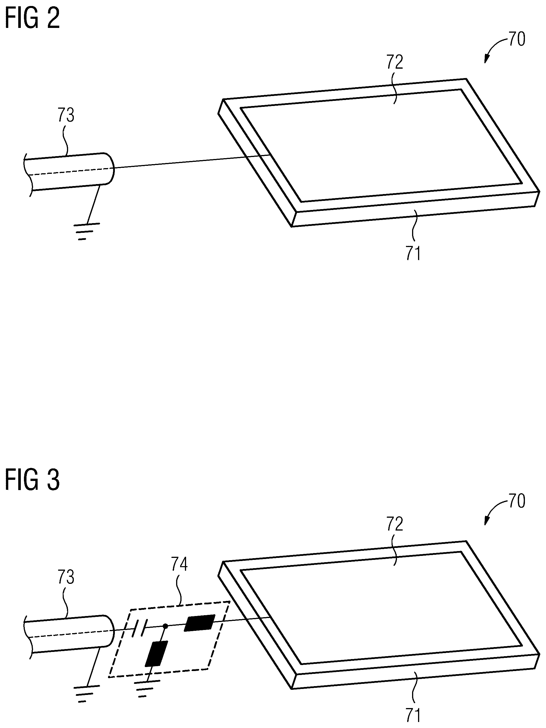 Patent US12313712 Figure 2 – Sensor for detecting gradient-bounded interference to a magnetic resonance tomography system and method for operation
