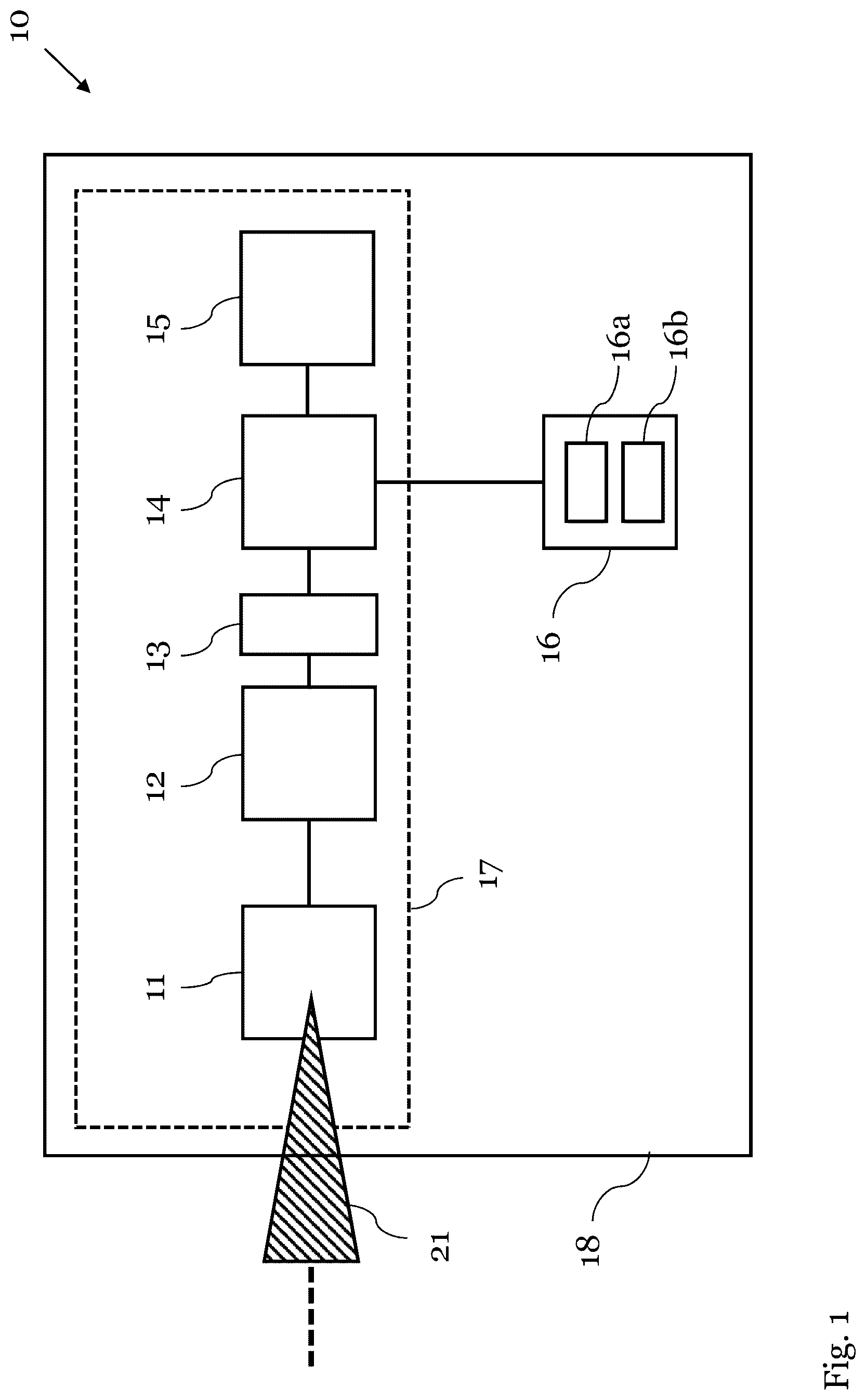 Patent US12313719 Figure 1 – Power sensor arrangement for on-wafer power calibration