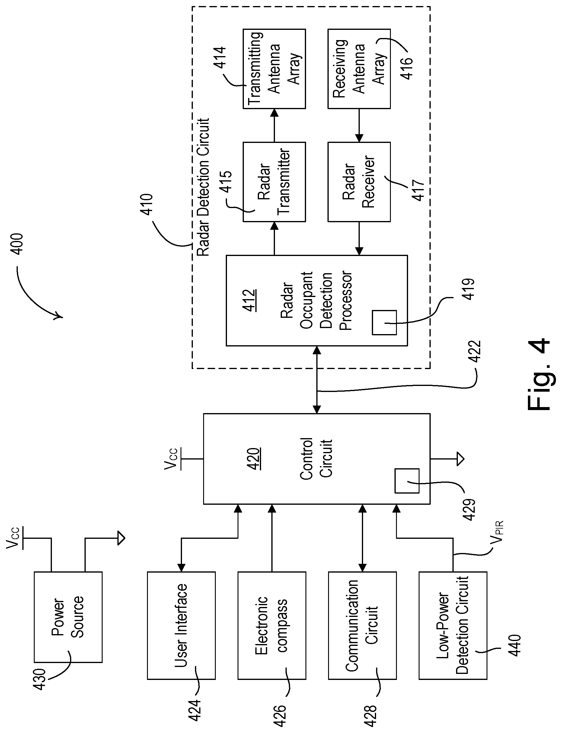 Patent US12313722 Figure 6 – Occupant detection device