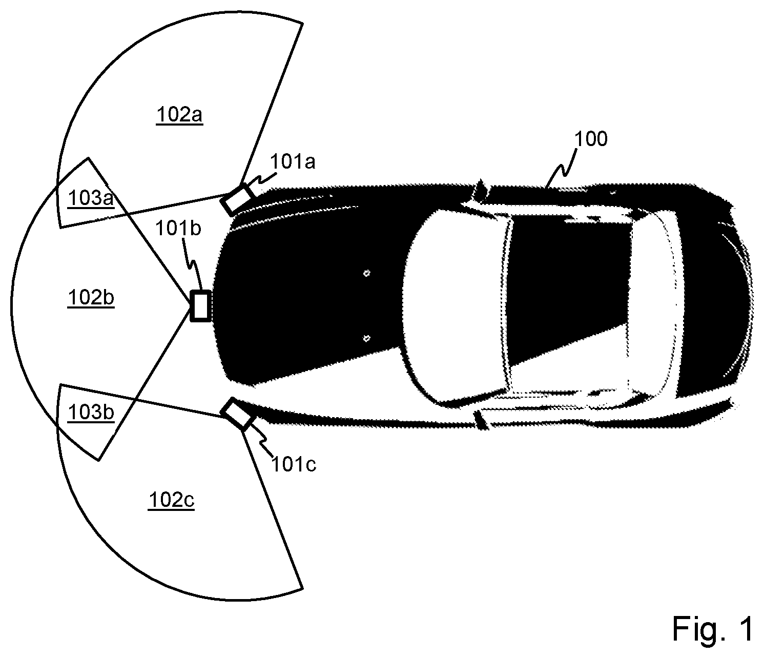 Patent US12313729 Figure 1 – Distributed radar system
