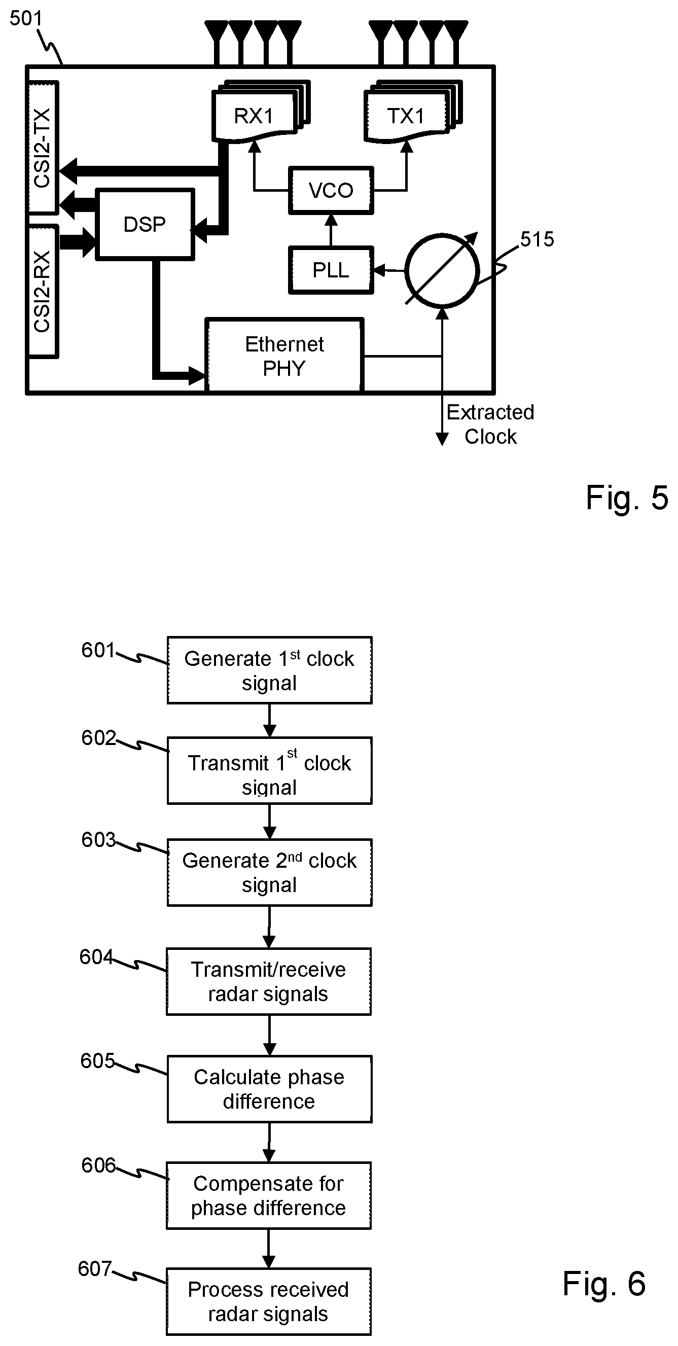 Patent US12313729 Figure 5 – Distributed radar system