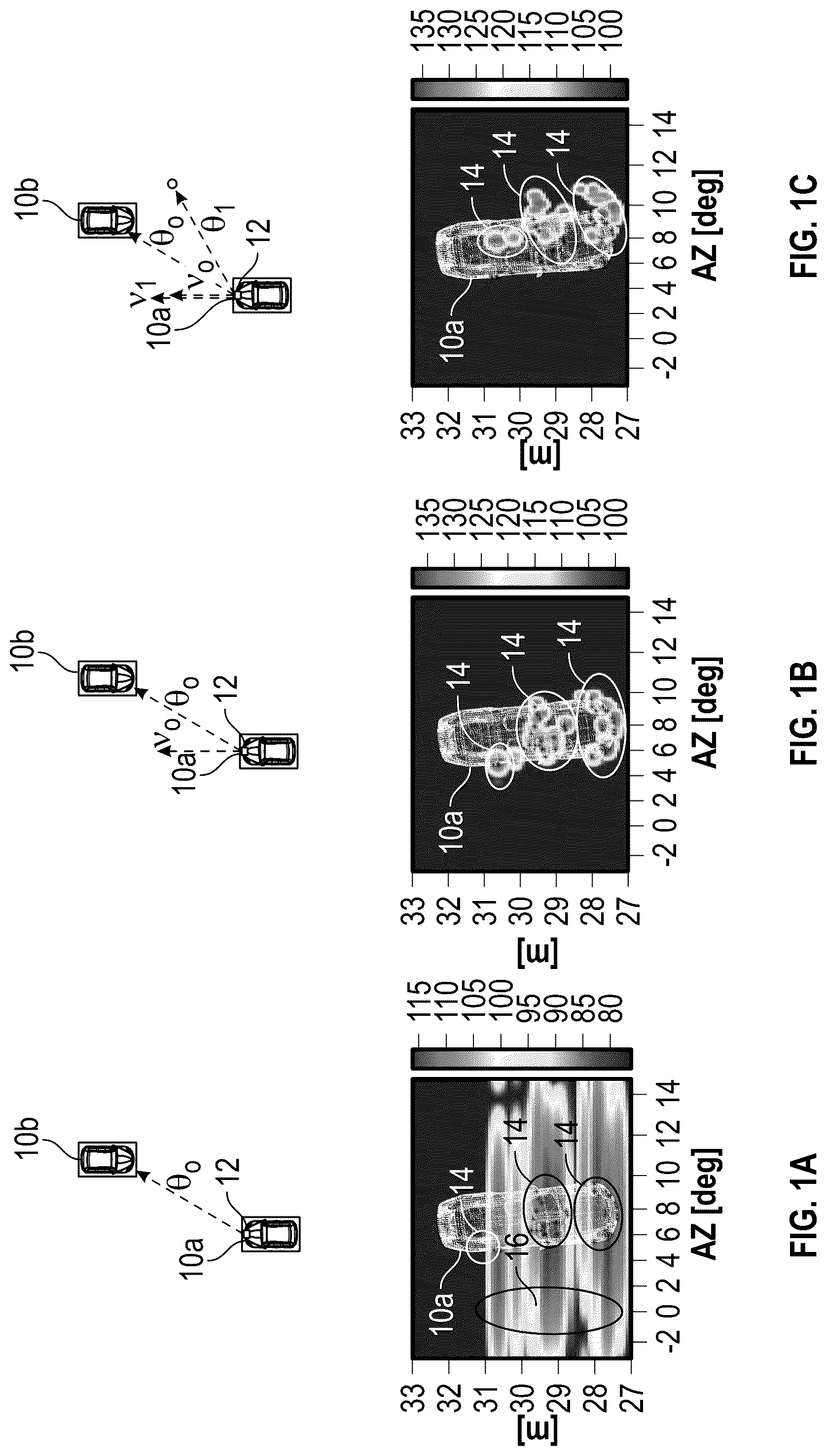 Patent US12313733 Figure 1 – Velocity estimation and angle offset correction in SAR images by performing image matching