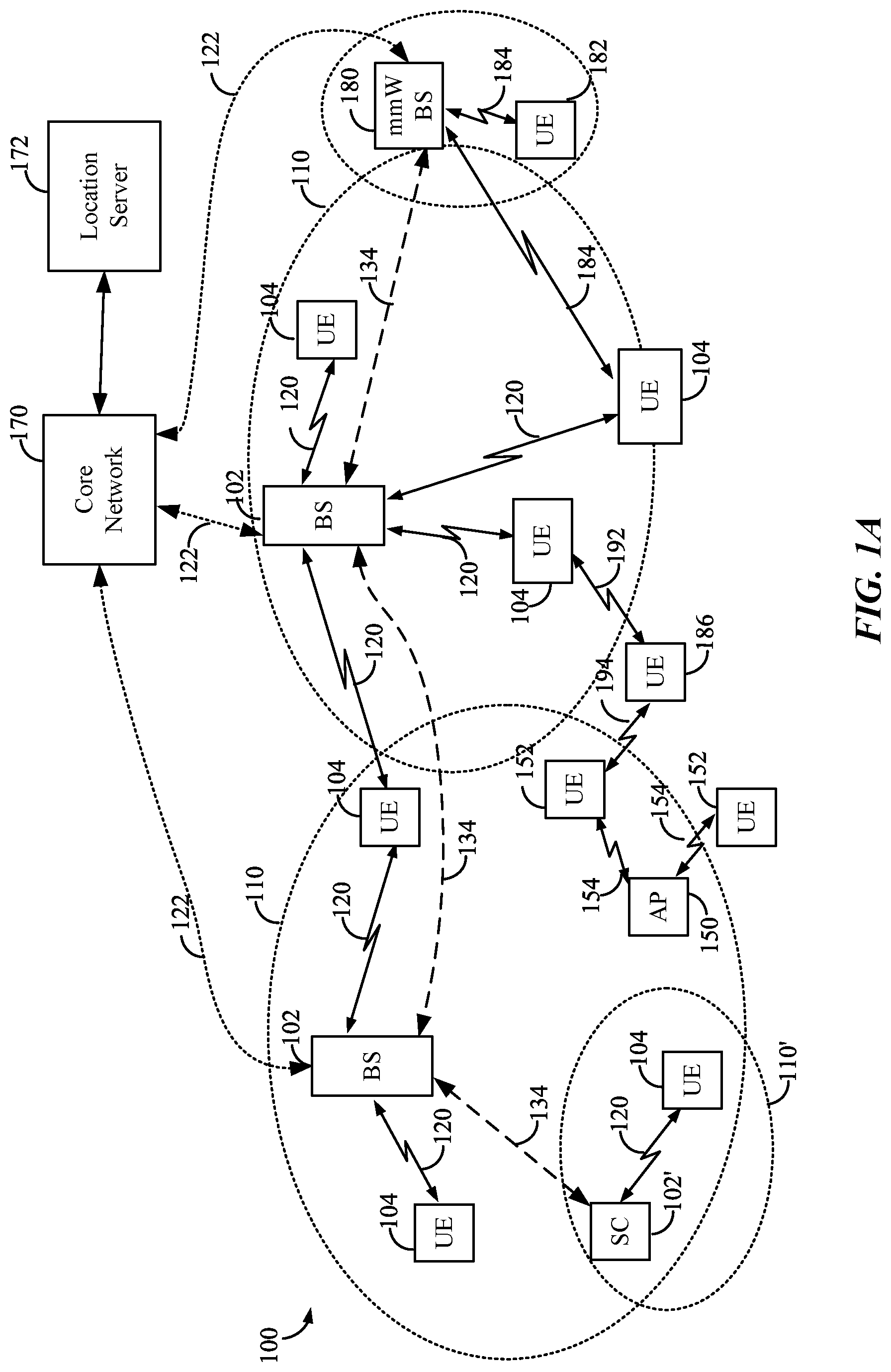 Patent US12313760 — Relative location reporting for UE based positioning — Figure 1