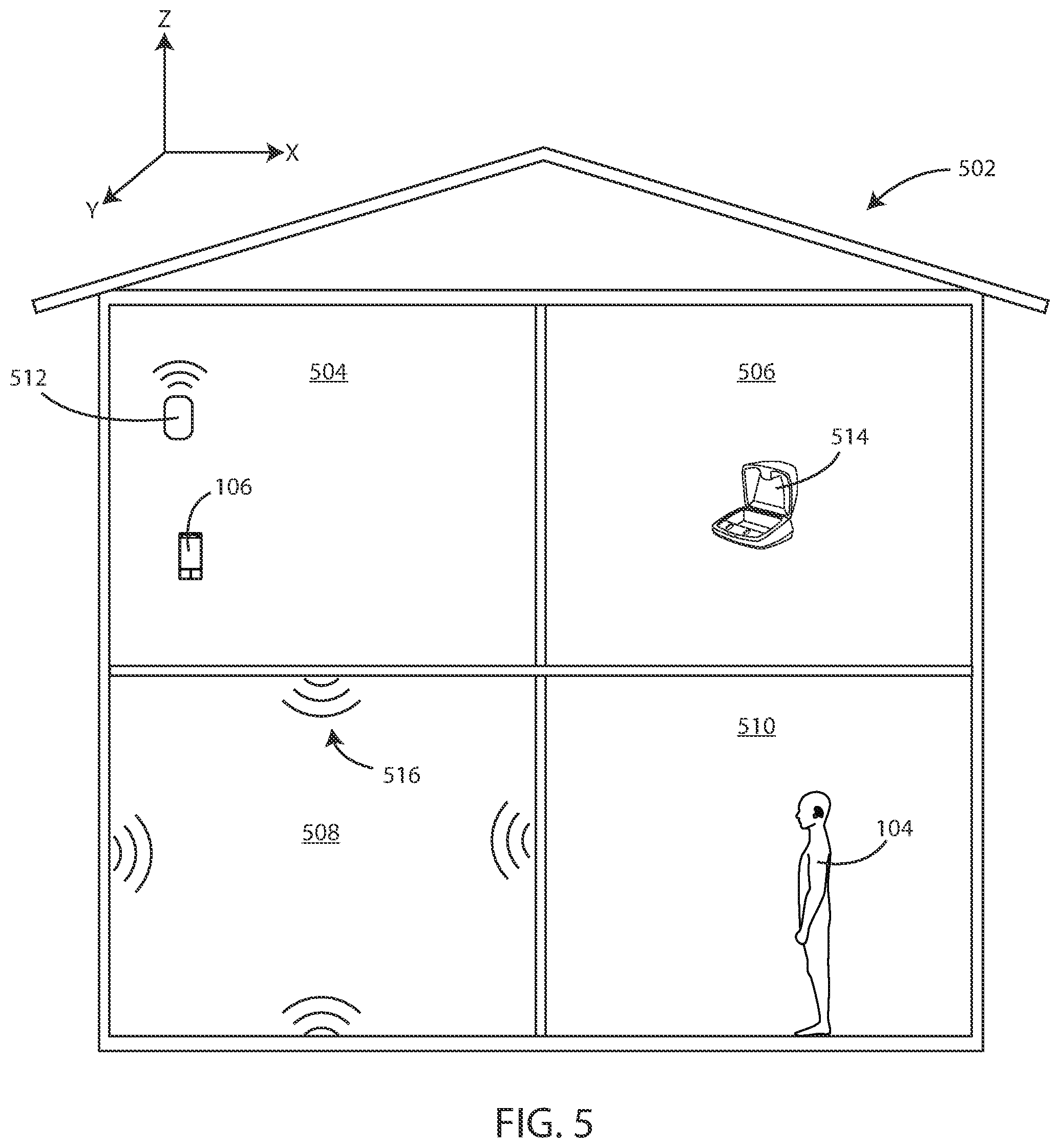 Patent US12313762 Figure 5 – Systems and methods for locating mobile electronic devices with ear-worn devices