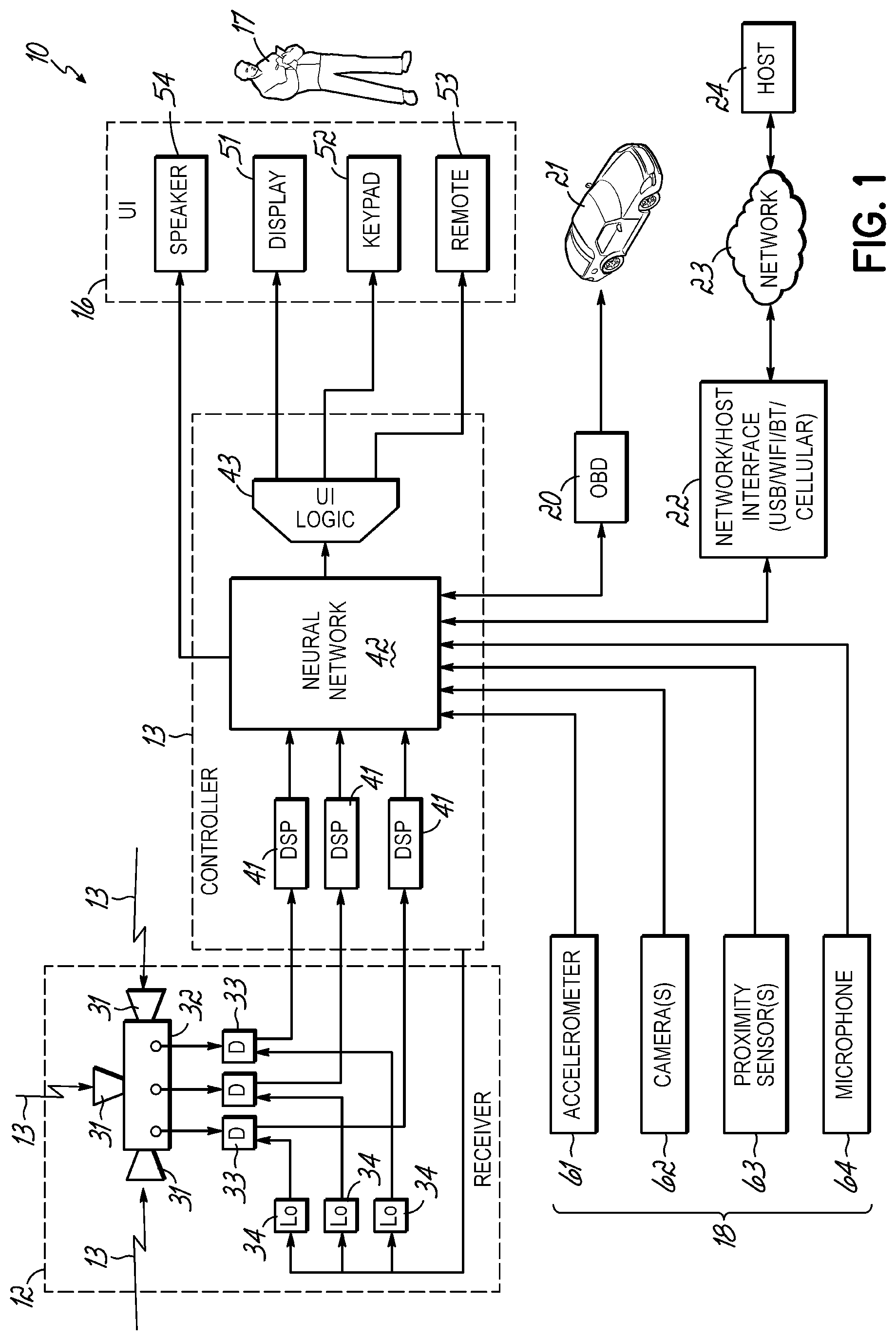 Patent US12313763 Figure 1 – Programmable digital subchannel processor for radar detector